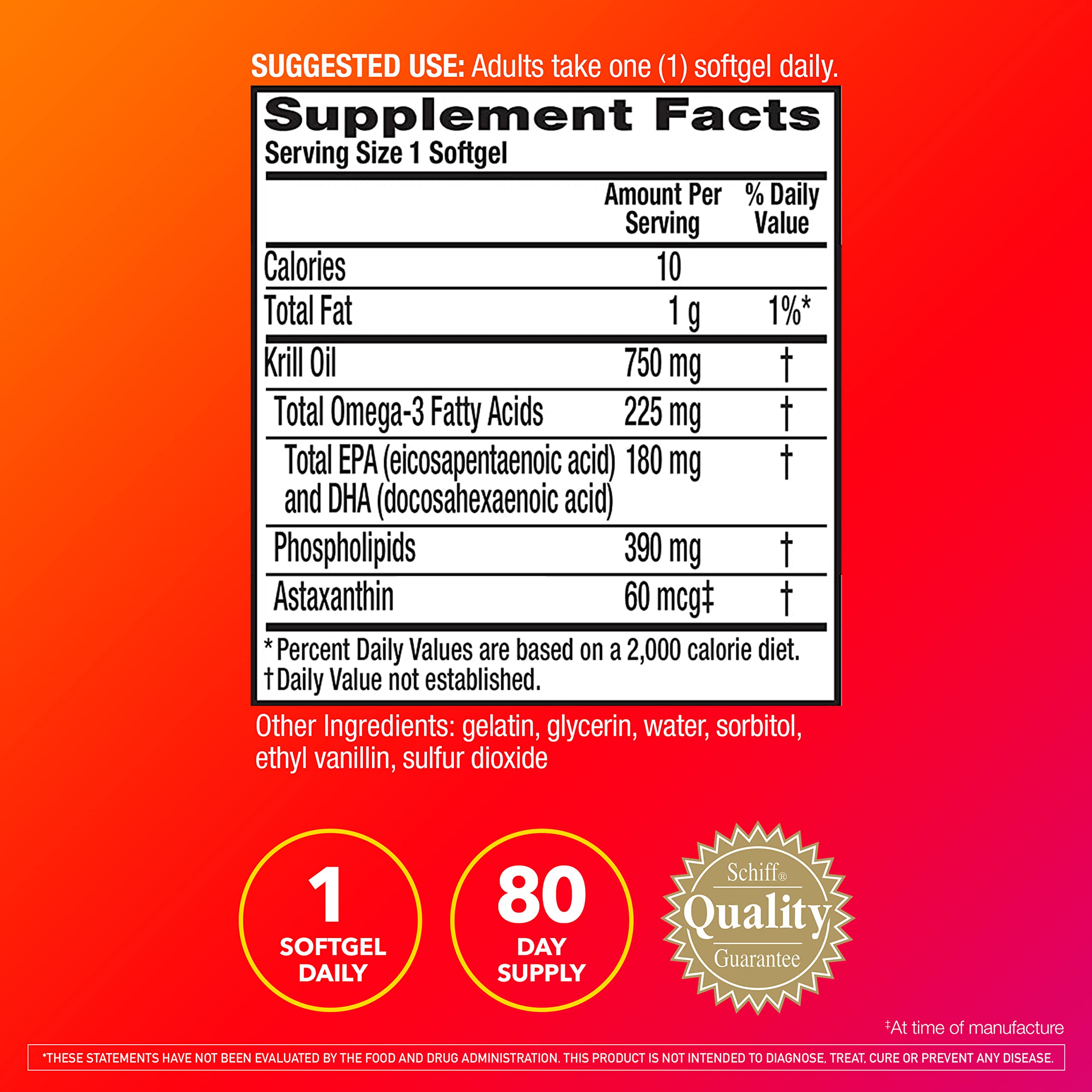 Foto 3 | Suplemento De Aceite De Krill Megared Ultra Strength 750 Mg 80 Cápsulas Blandas - Venta Internacional.