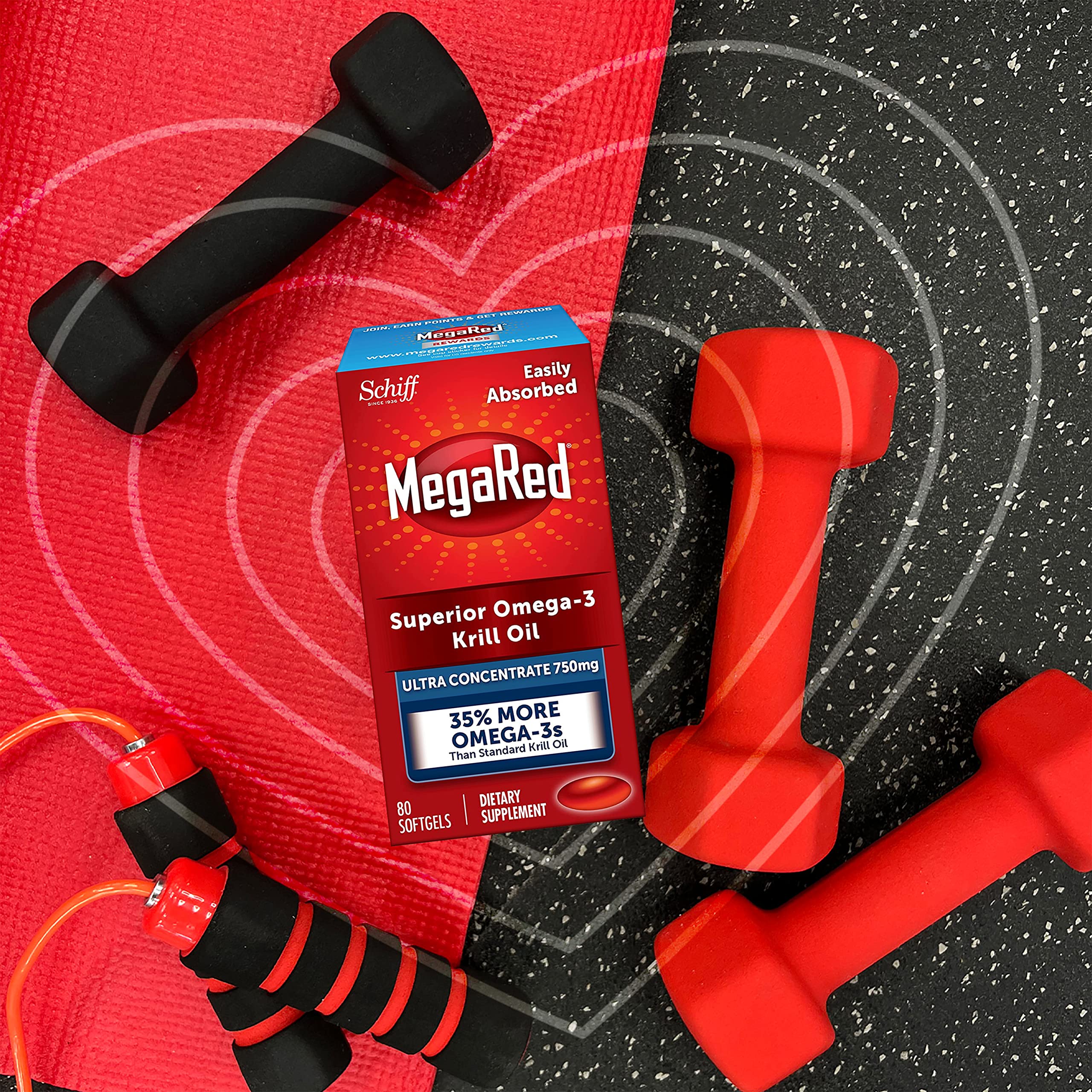 Foto 7 | Suplemento De Aceite De Krill Megared Ultra Strength 750 Mg 80 Cápsulas Blandas - Venta Internacional.
