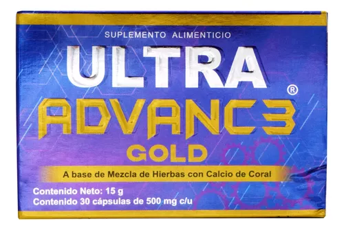 Foto 2 pulgar | Ultra Advance Gold 30 Capsulas De 500mg 