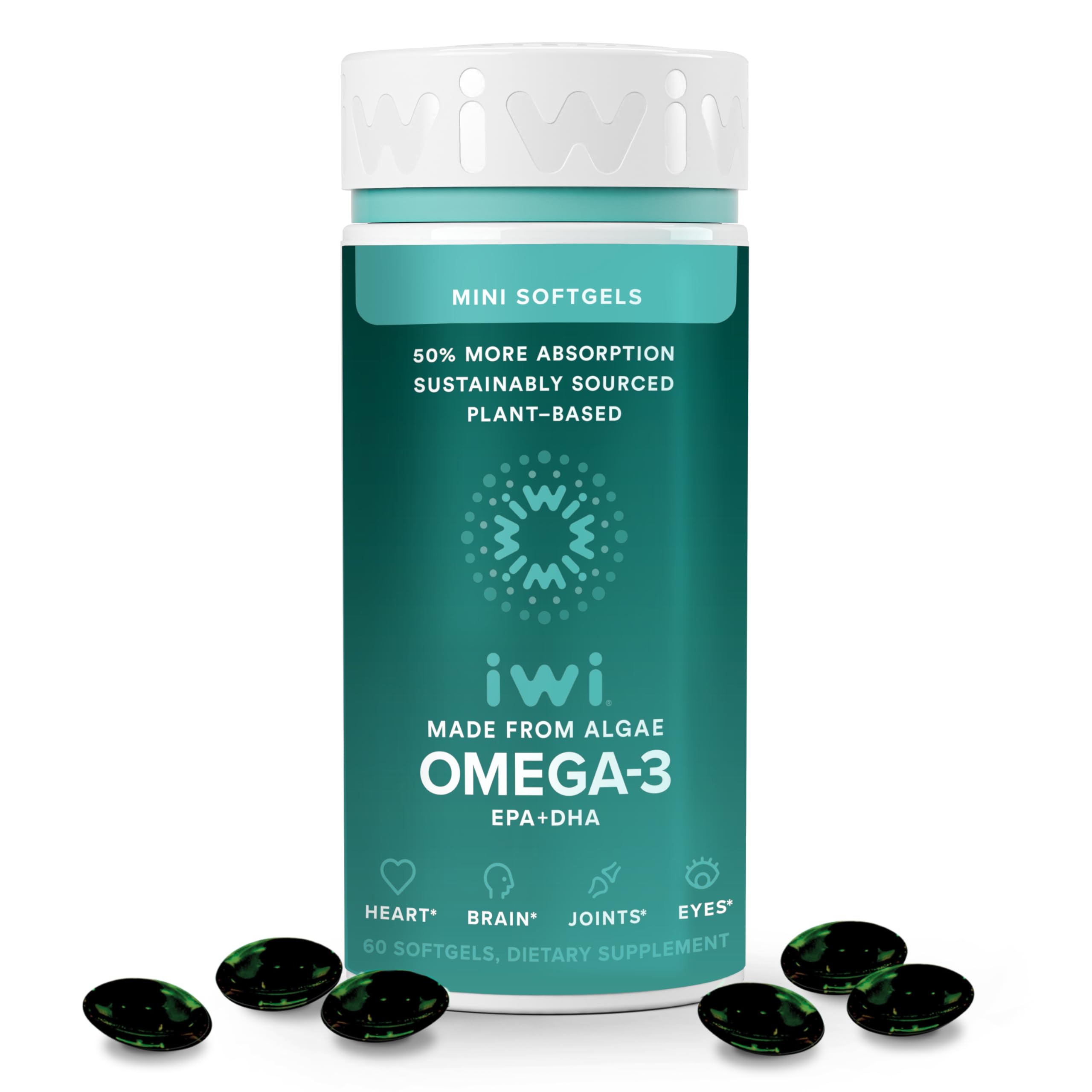 Foto 2 pulgar | 60 Minicápsulas Blandas Supplement Iwi Omega-3 Algae (30 Porciones) - Venta Internacional.