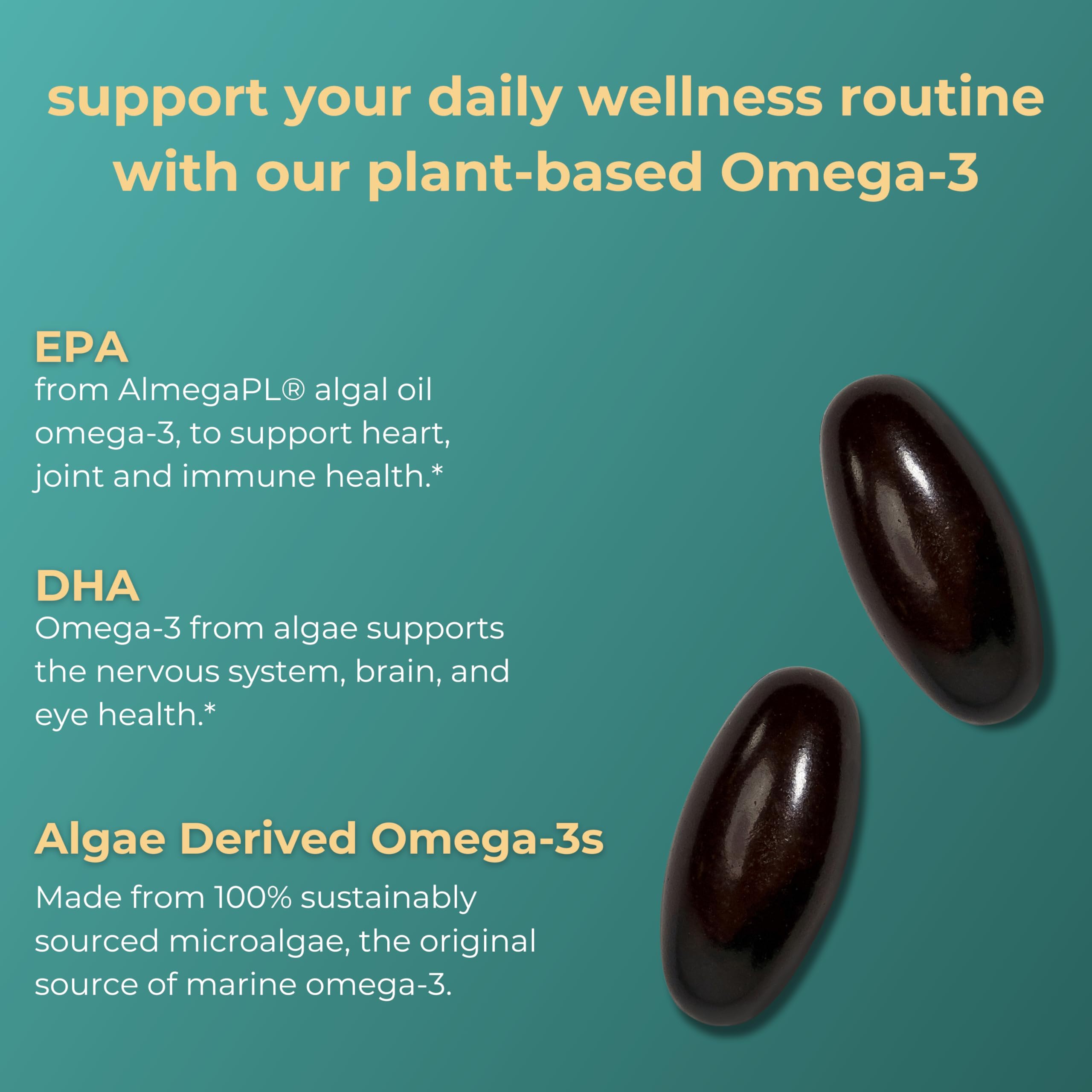 Foto 4 pulgar | 60 Minicápsulas Blandas Supplement Iwi Omega-3 Algae (30 Porciones) - Venta Internacional.