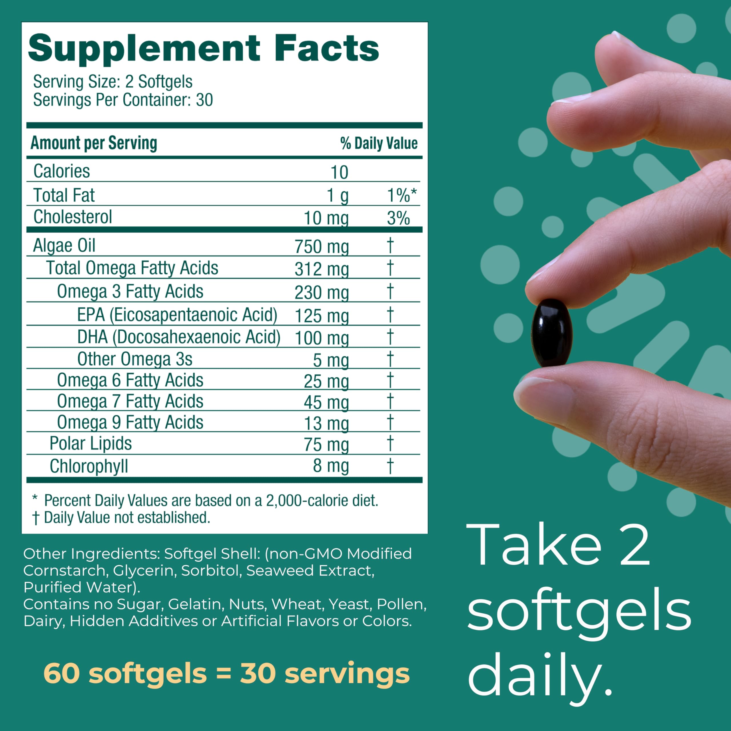 Foto 7 pulgar | 60 Minicápsulas Blandas Supplement Iwi Omega-3 Algae (30 Porciones) - Venta Internacional.