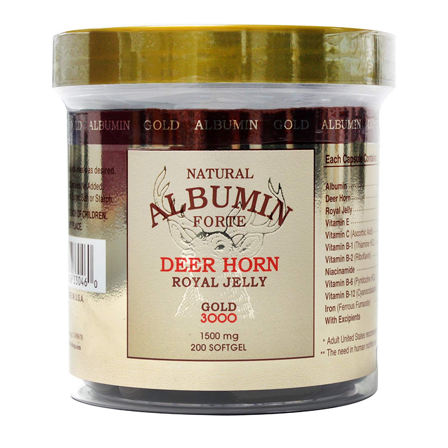 Foto 2 pulgar | Suplemento Cgmlabs Natural Albumin Forte Deer Horn Royal Jel - Venta Internacional.