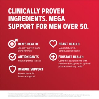 Foto 5 | Suplemento Multivitamínico Gnc Mega Men 50 Plus 60 Tabletas - Venta Internacional.