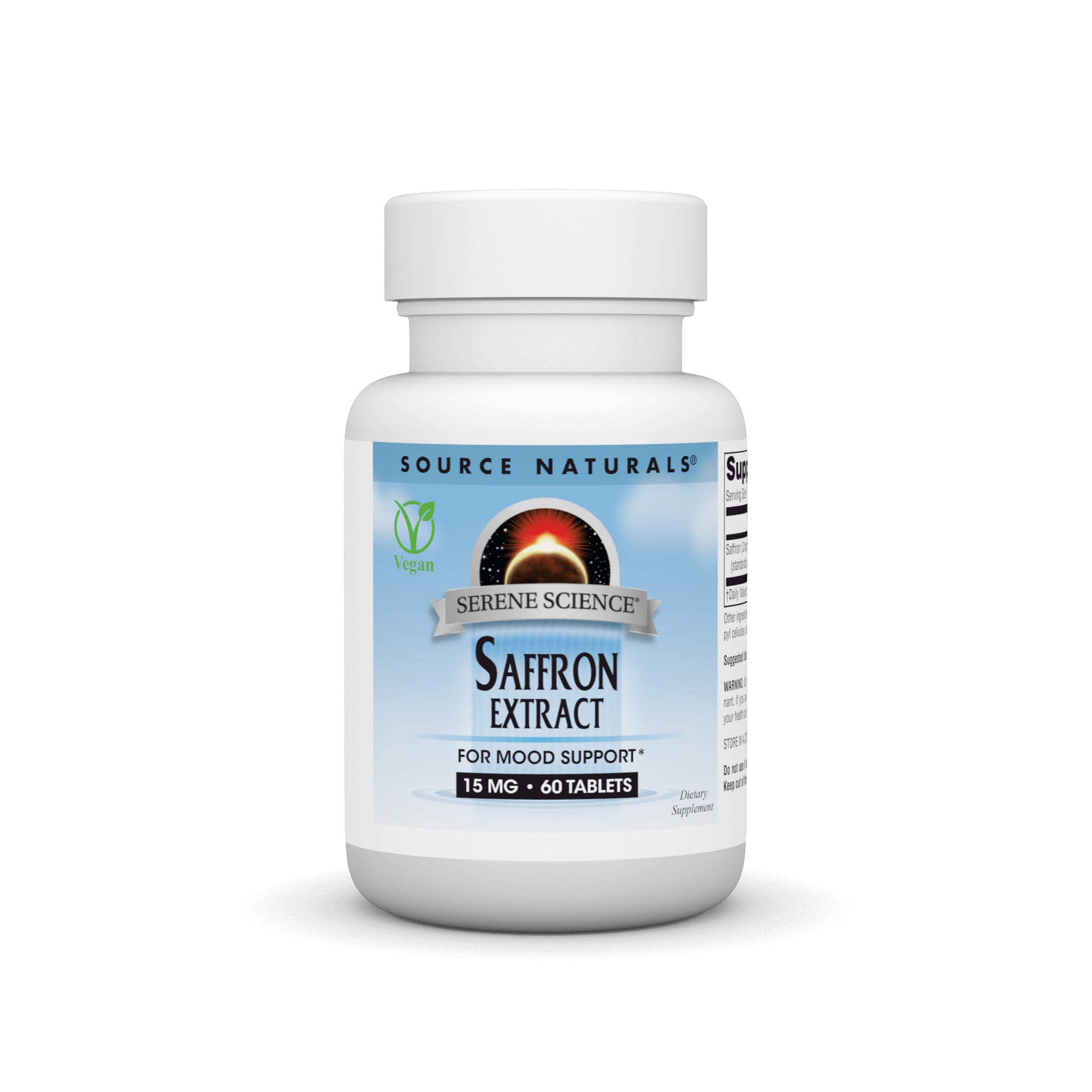 Foto 2 pulgar | Extracto De Azafrán Serene Science De Supplement Source Naturals, 60 Comprimidos - Venta Internacional.