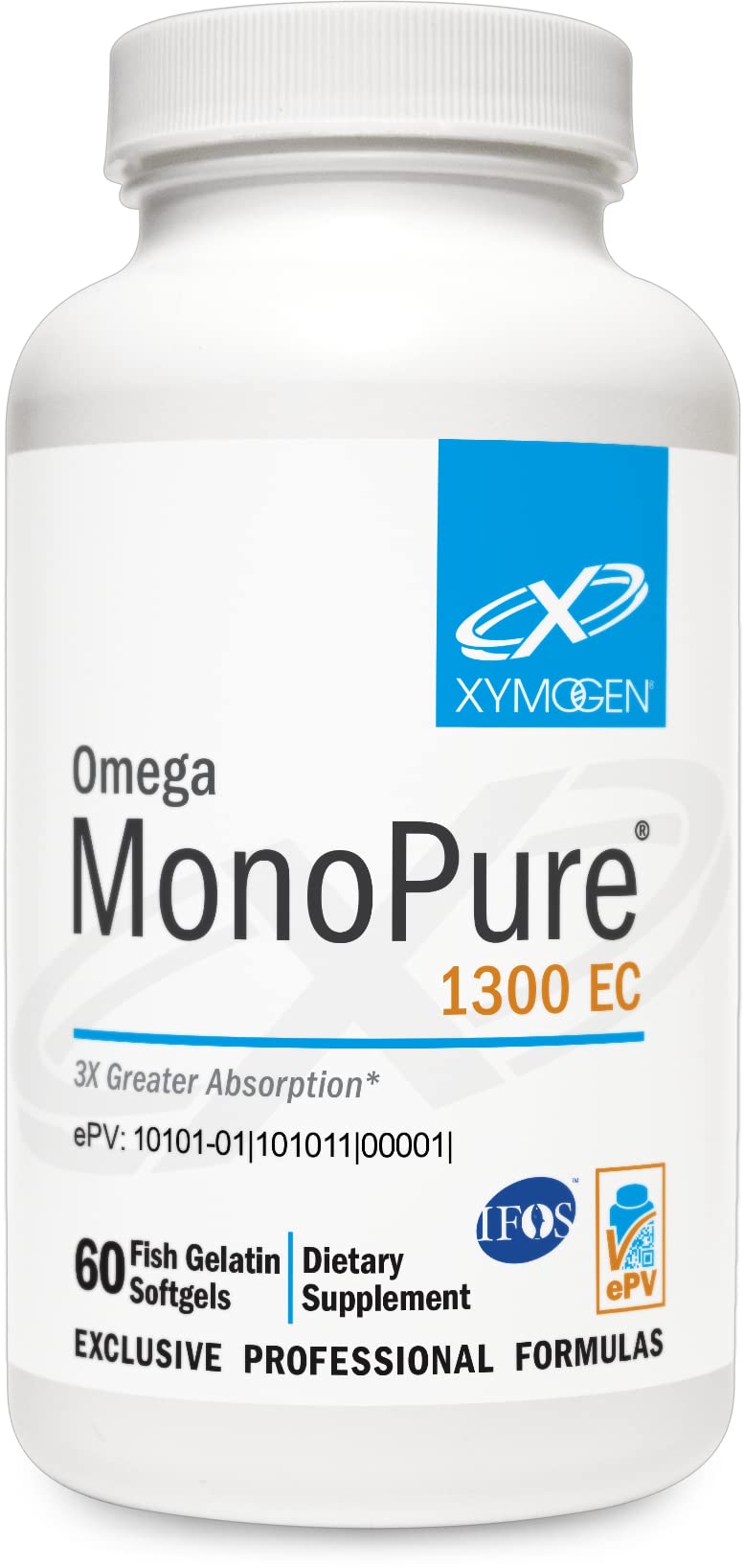 Foto 2 pulgar | Suplemento De Aceite De Pescado Xymogen Omega Monopure 1300 Ec 60 Cápsulas Blandas - Venta Internacional.
