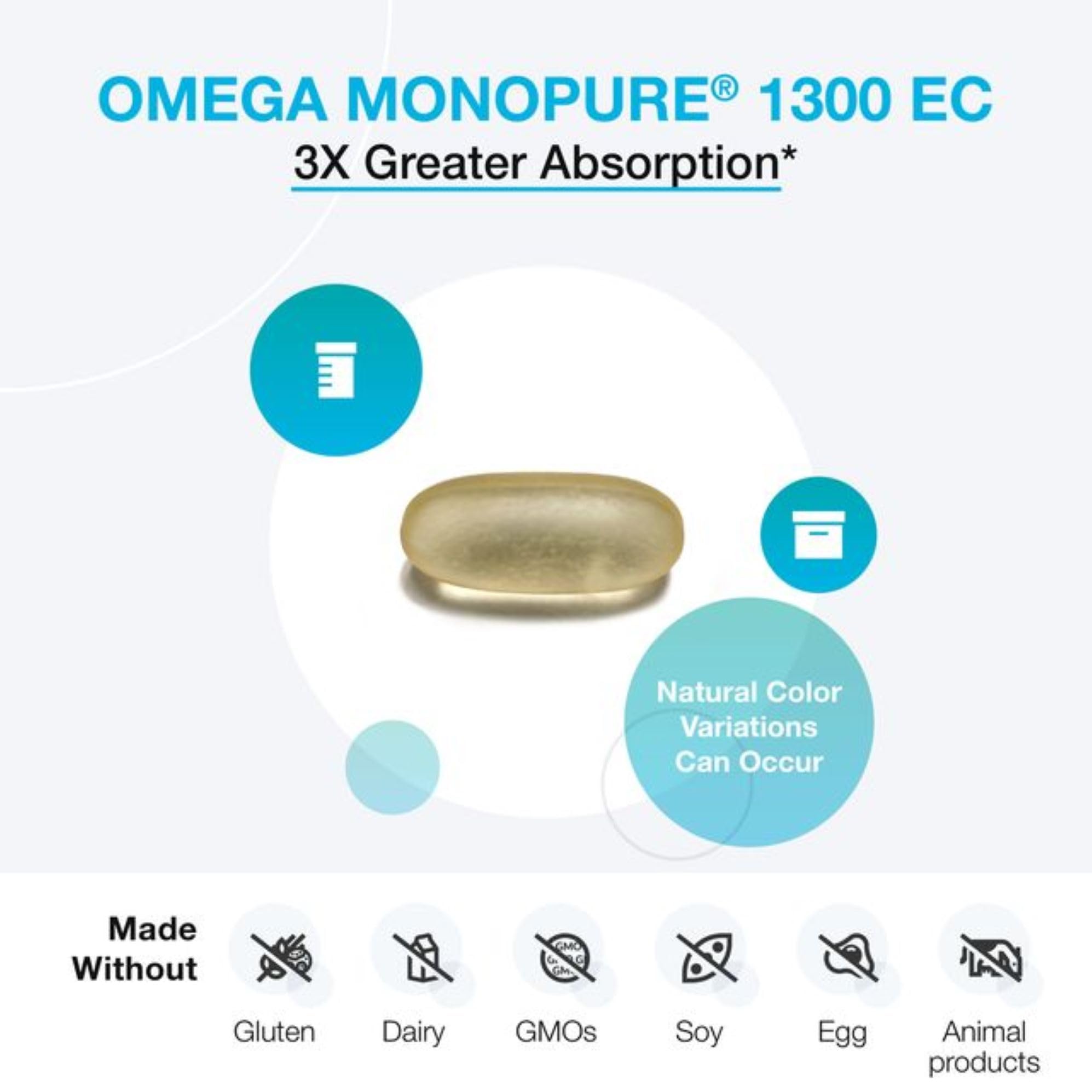 Foto 3 pulgar | Suplemento De Aceite De Pescado Xymogen Omega Monopure 1300 Ec 60 Cápsulas Blandas - Venta Internacional.