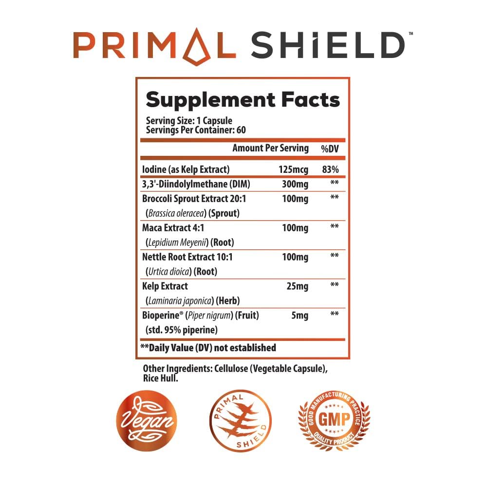 Foto 3 pulgar | Suplemento: Bloqueador De Estrógenos Primal Shield, Ideal Infusion, Dim, 300 Mg - Venta Internacional.