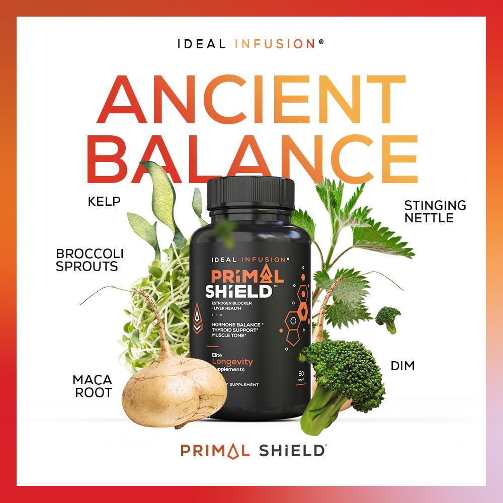 Foto 4 pulgar | Suplemento: Bloqueador De Estrógenos Primal Shield, Ideal Infusion, Dim, 300 Mg - Venta Internacional.