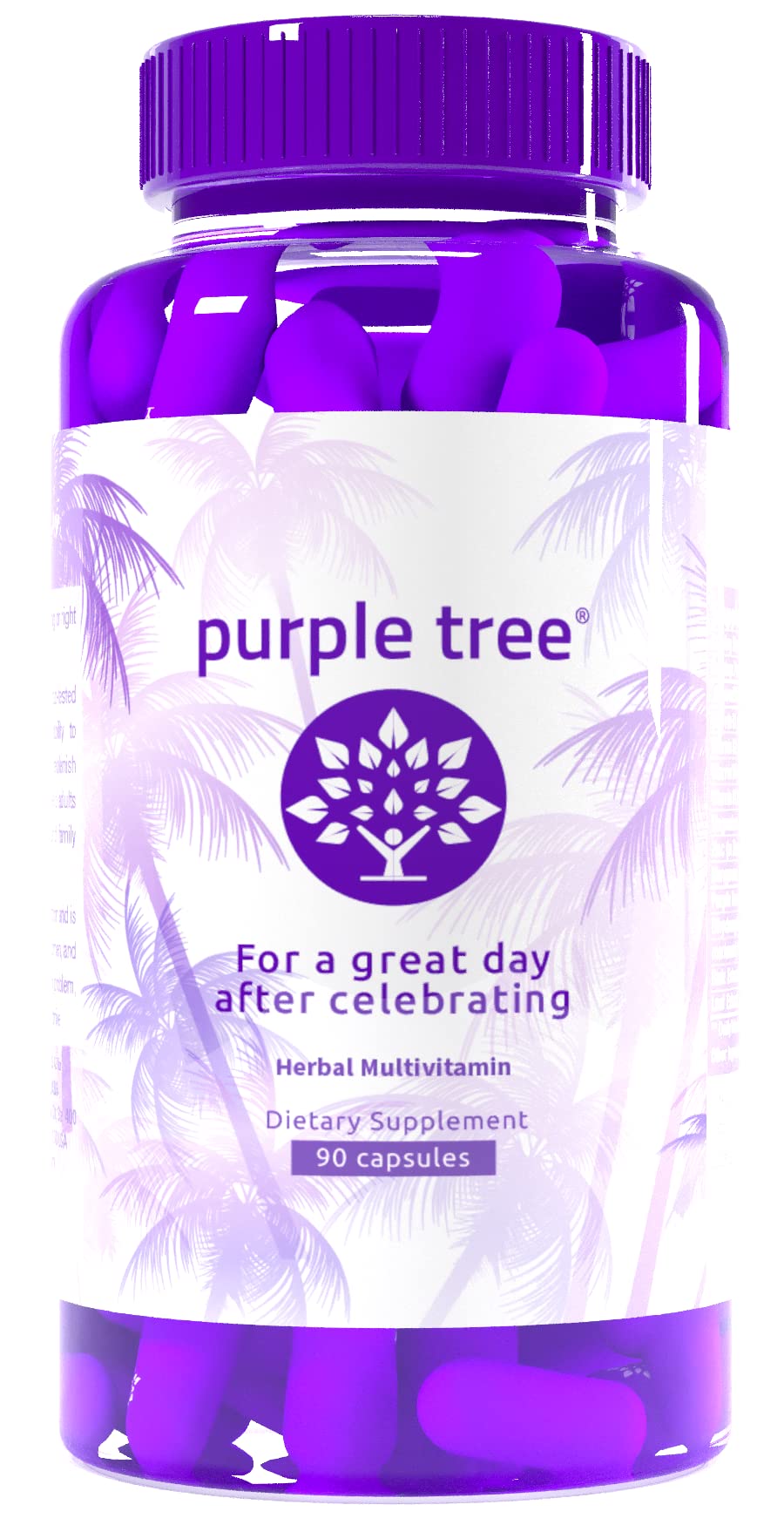 Multivitamínico A Base De Hierbas Purple Tree Bienestar Después De La Celebración - Venta Internacional.