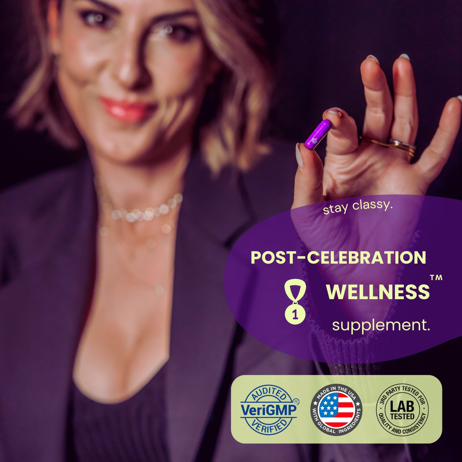 Foto 5 pulgar | Multivitamínico A Base De Hierbas Purple Tree Bienestar Después De La Celebración - Venta Internacional.