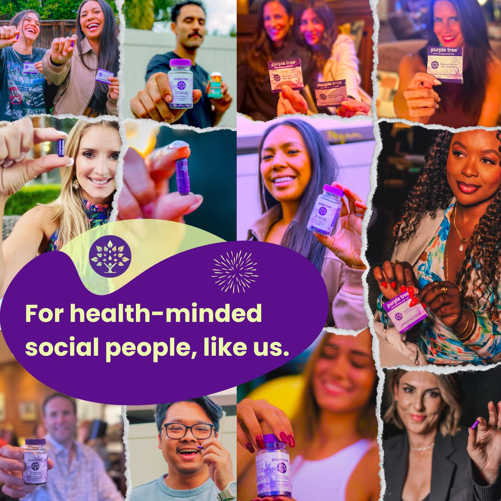 Foto 6 | Multivitamínico A Base De Hierbas Purple Tree Bienestar Después De La Celebración - Venta Internacional.