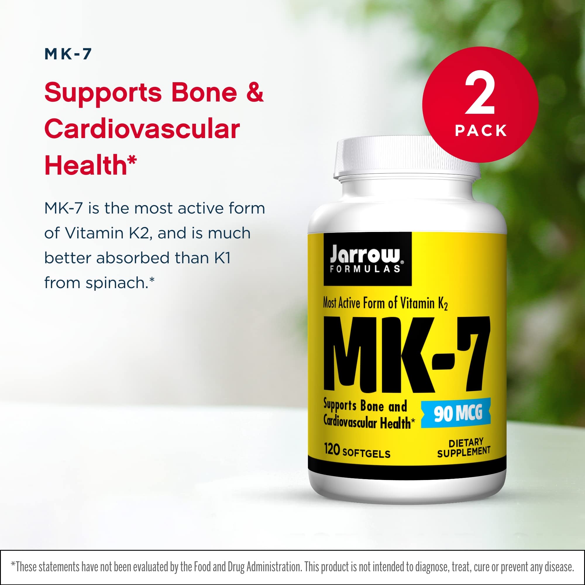 Foto 4 pulgar | Suplemento Jarrow Formulas Mk-7 90 Mcg 120 Cápsulas Blandas X2 - Venta Internacional.