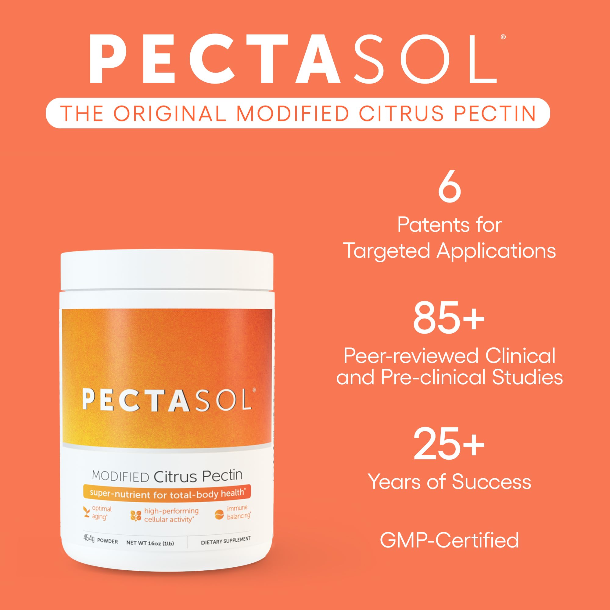 Foto 2 | Suplemento De Salud Econugenics Pectasol, Pectina Cítrica Modificada, 454 G - Venta Internacional.