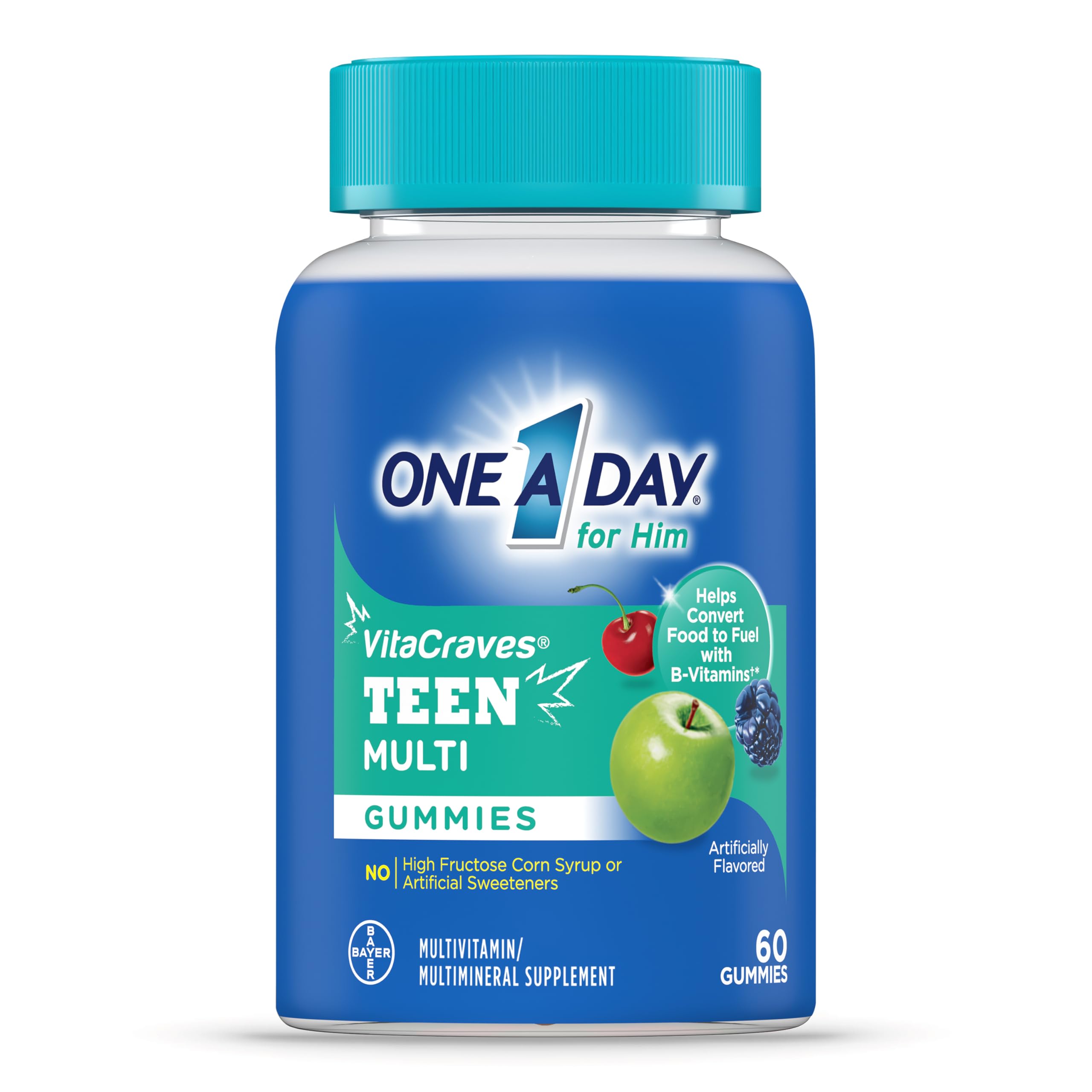 Foto 2 pulgar | Gomitas Multivitamínicas One A Day Teen For Him, 60 Unidades - Venta Internacional.