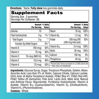 Foto 7 | Gomitas Multivitamínicas One A Day Teen For Him, 60 Unidades - Venta Internacional.