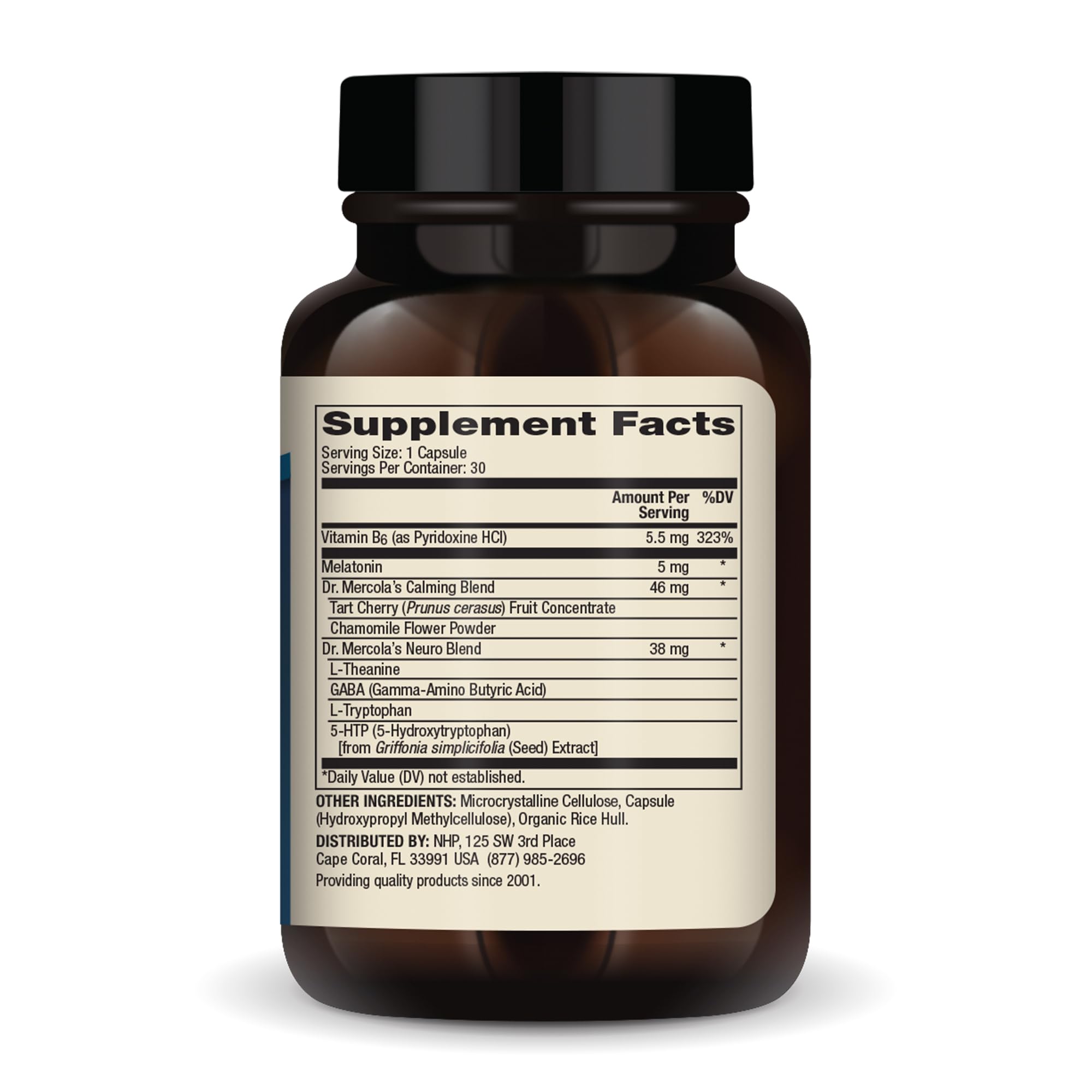 Foto 3 pulgar | Complemente Dr. Mercola Sleep Support Con 5 Mg De Melatonina 30 Cápsulas - Venta Internacional.