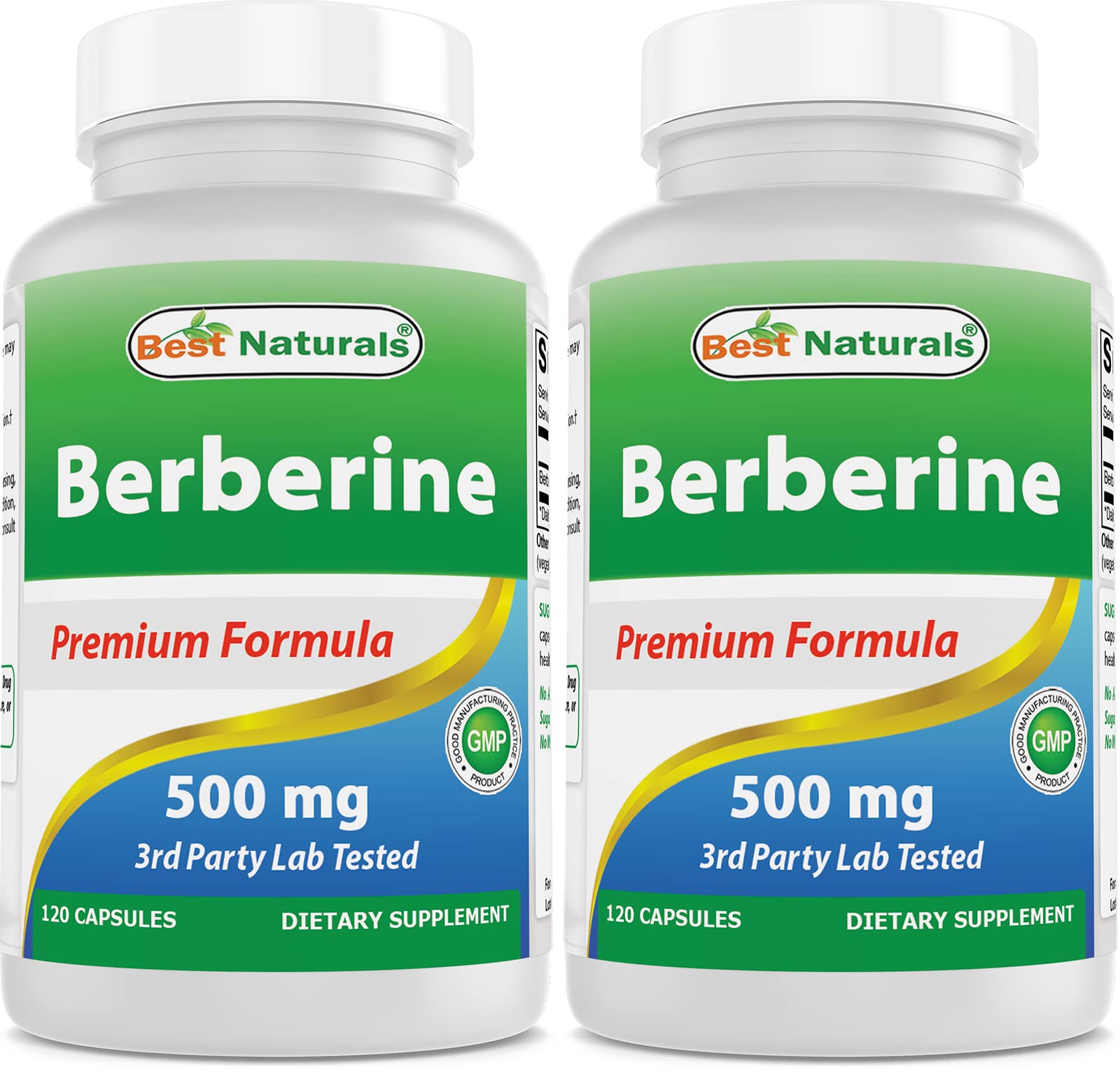 Foto 2 pulgar | Suplemento Best Naturals Berberine 500 Mg 120 Cápsulas X 2 - Venta Internacional.