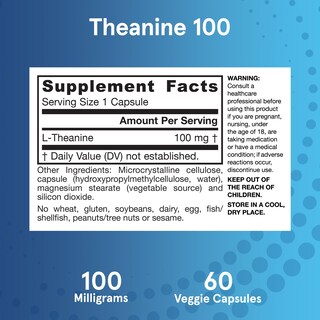 Foto 6 | Suplemento Jarrow Formulas De Teanina 100 Mg 60 Cápsulas - Venta Internacional.