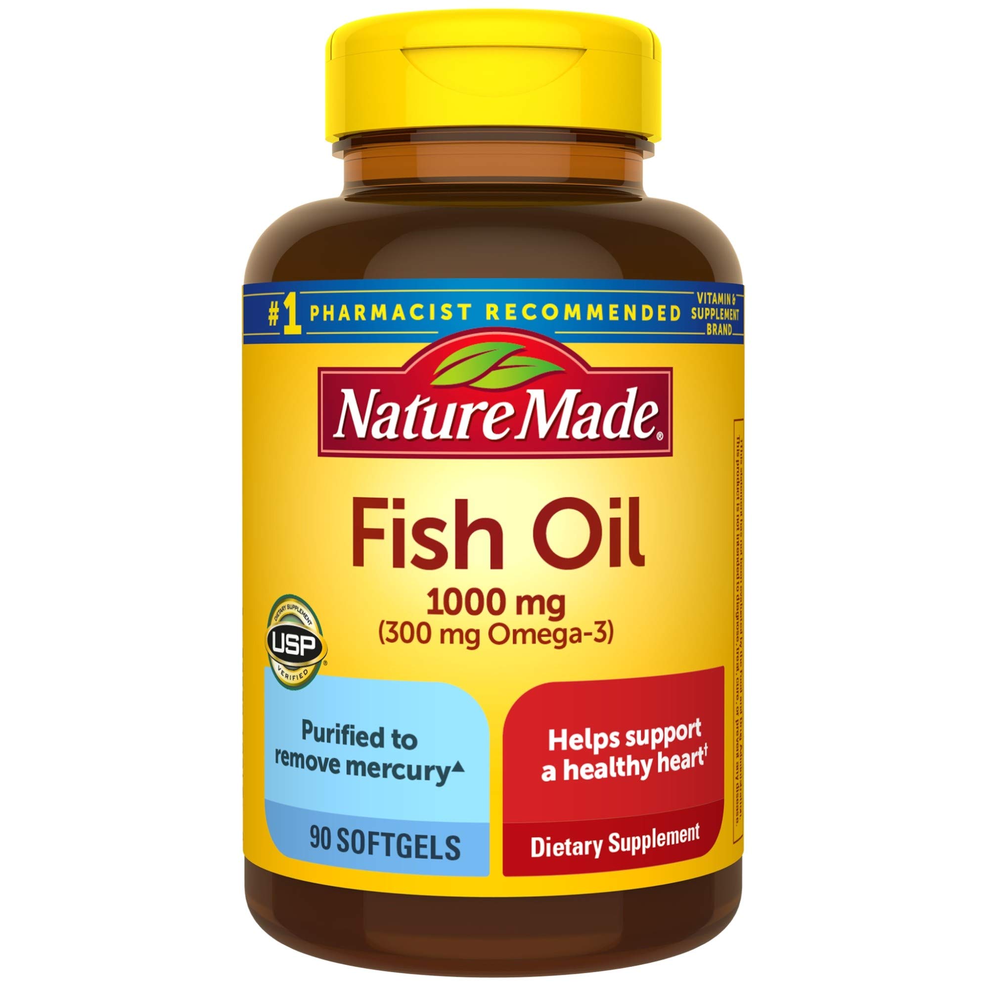 Foto 2 pulgar | Suplemento De Aceite De Pescado Hecho Por La Naturaleza, 1000 Mg, 90 Cápsulas Blandas - Venta Internacional.