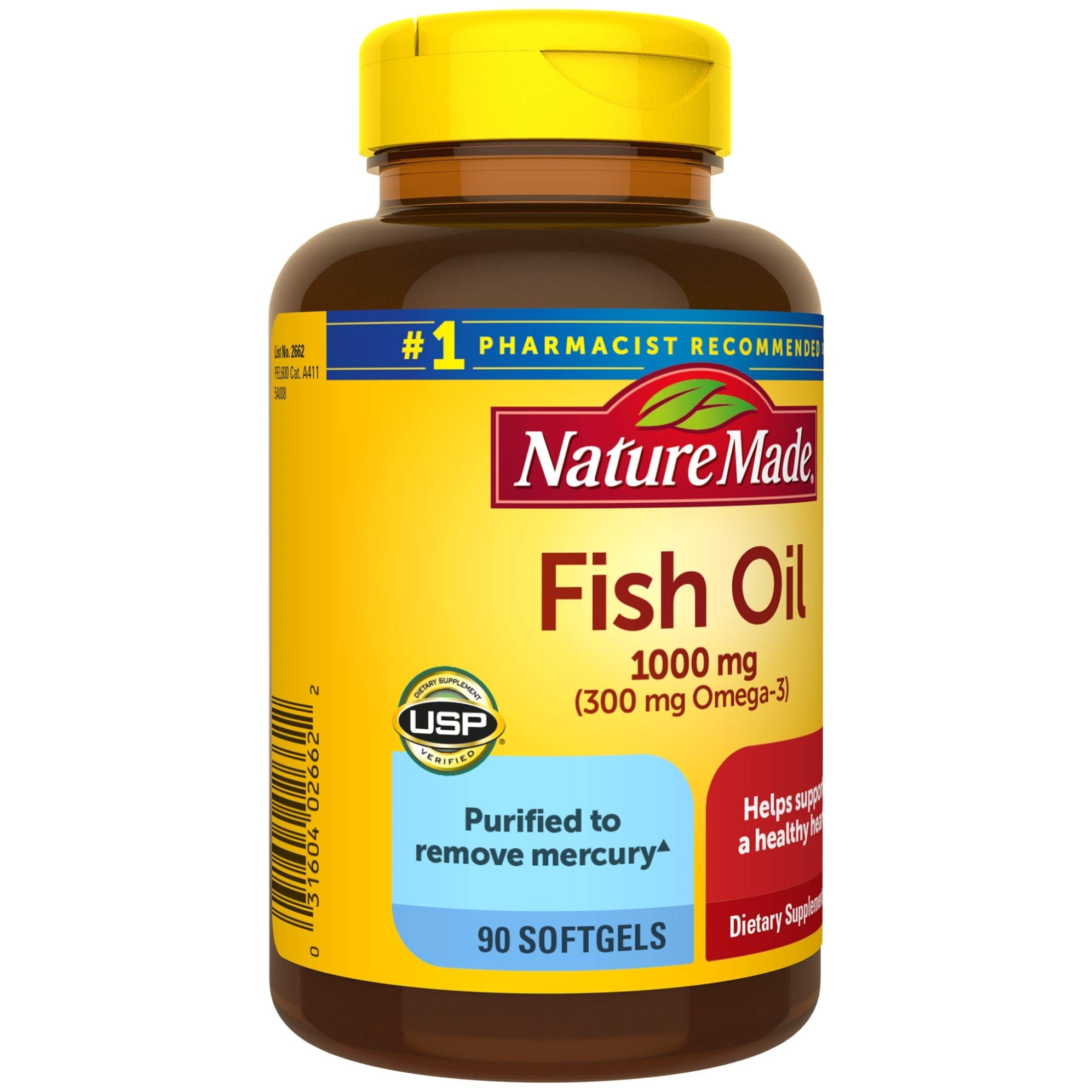 Foto 8 pulgar | Suplemento De Aceite De Pescado Hecho Por La Naturaleza, 1000 Mg, 90 Cápsulas Blandas - Venta Internacional.