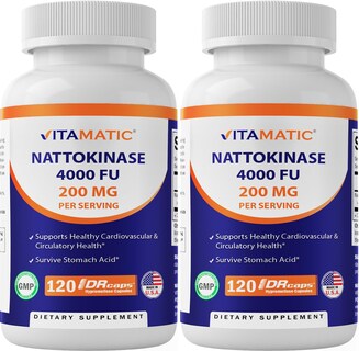 Foto 1 | Suplemento Vitamínico De Nattokinasa 4.000 Fu, 120 Cápsulas - Venta Internacional.