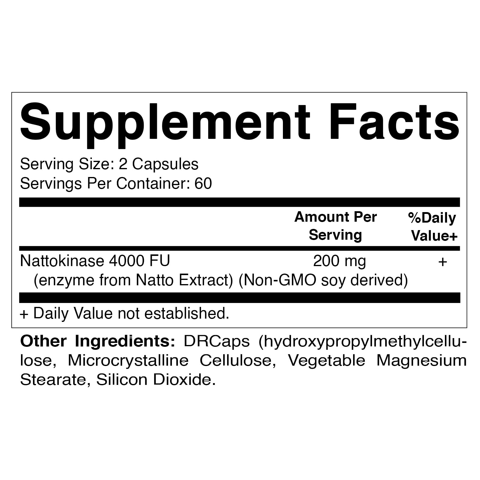 Foto 3 pulgar | Suplemento Vitamínico De Nattokinasa 4.000 Fu, 120 Cápsulas - Venta Internacional.