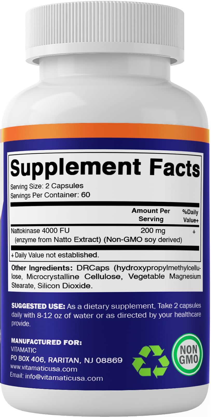 Foto 5 | Suplemento Vitamínico De Nattokinasa 4.000 Fu, 120 Cápsulas - Venta Internacional.