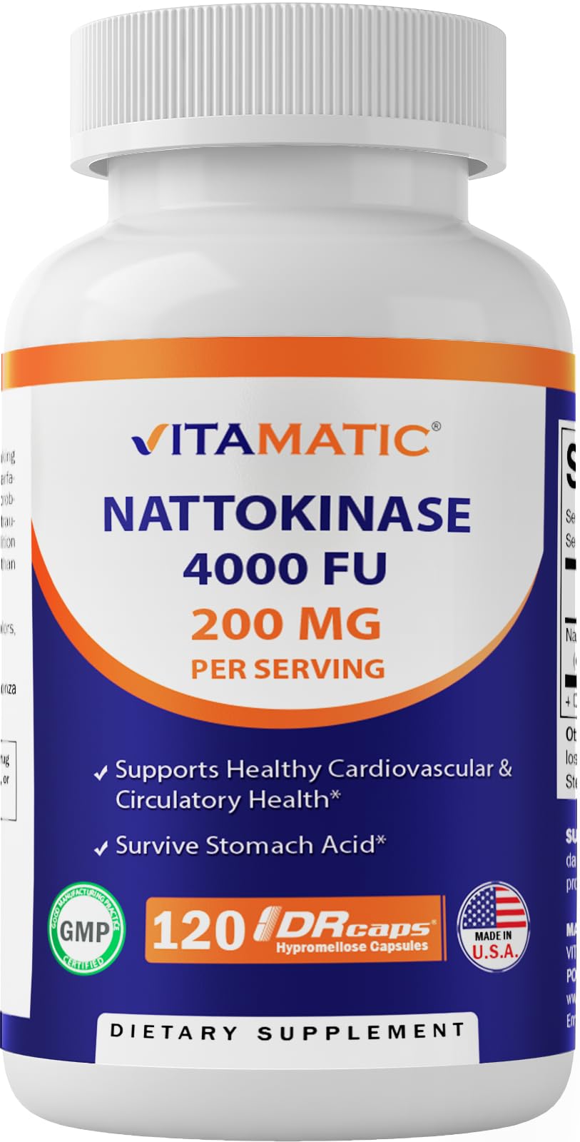 Foto 7 pulgar | Suplemento Vitamínico De Nattokinasa 4.000 Fu, 120 Cápsulas - Venta Internacional.