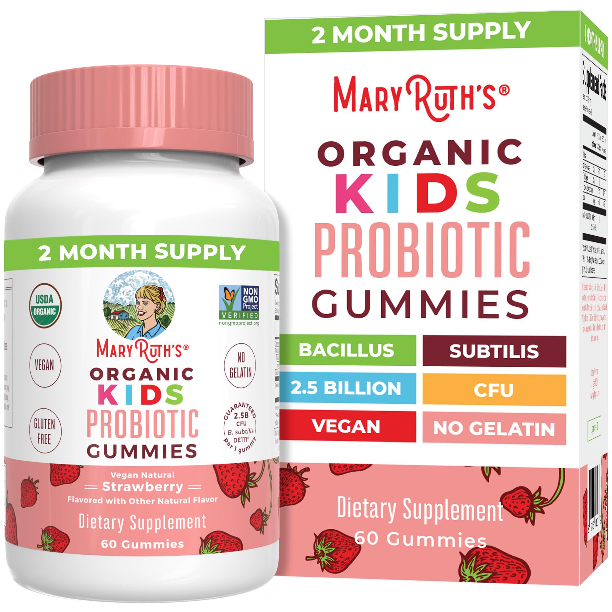 Foto 2 pulgar | Gomitas Probióticas Maryruth Organics para Niños 60 Gomitas - Venta Internacional