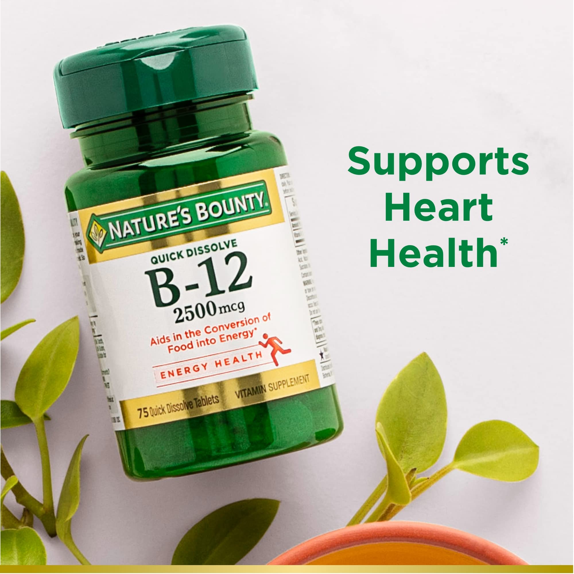 Foto 5 pulgar | Suplemento De Vitamina B12 De Nature's Bounty, 2500 Mcg, 75 Tabletas - Venta Internacional.