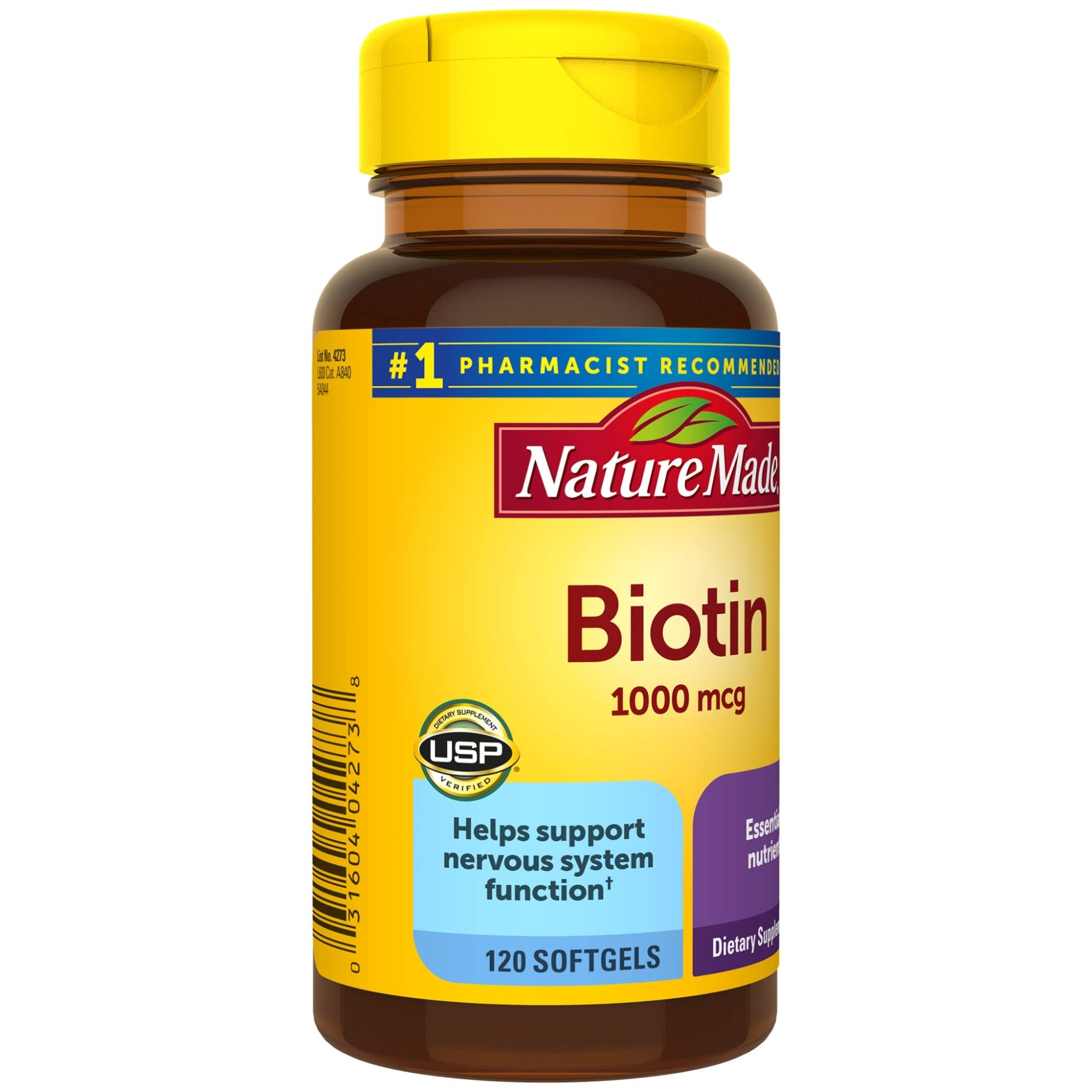Foto 8 pulgar | Suplemento De Biotina Natural De 1000 Mcg Para Cabello Y Piel, 120 Cápsulas Blandas - Venta Internacional.
