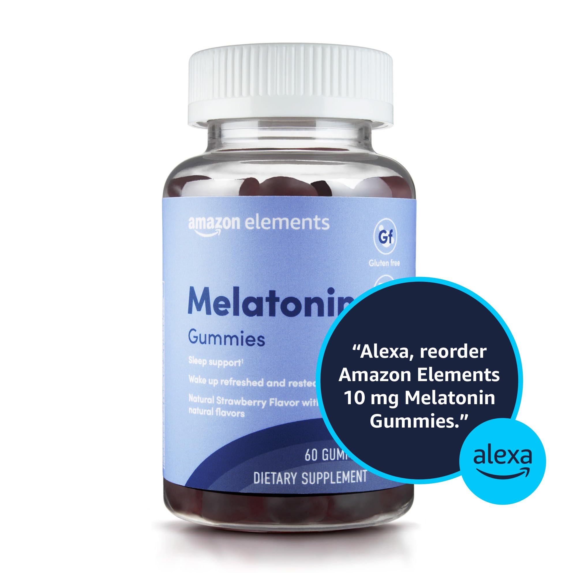 Foto 6 pulgar | Suplemento Amazon Elements, Gomitas De Melatonina, 10 Mg, 60 Unidades - Venta Internacional.