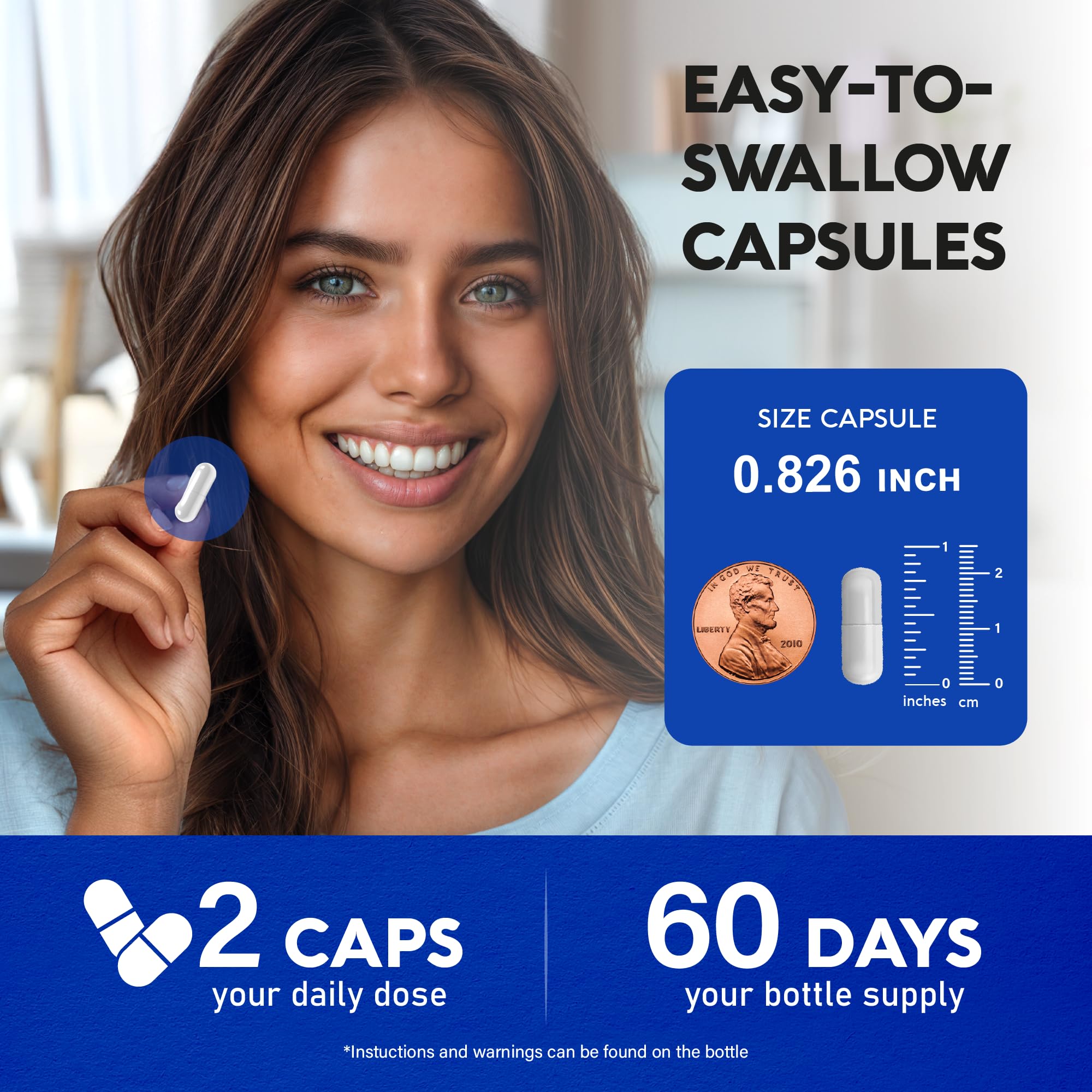 Foto 4 pulgar | Suplemento De Citrato De Magnesio Nutraharmony 1000 Mg 120 Cápsulas - Venta Internacional.