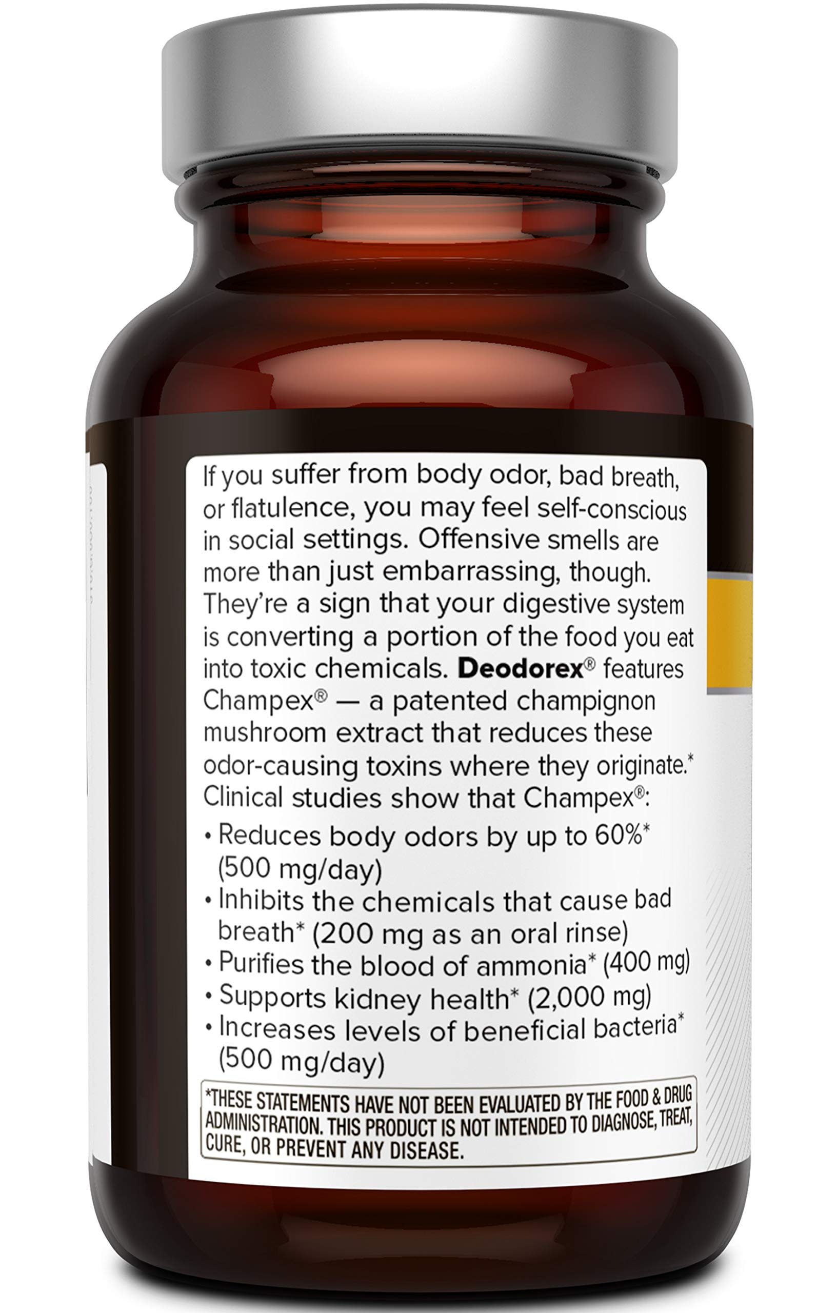 Foto 4 pulgar | Suplemento Quality Of Life Deodorex Detox Support 60 Vegicaps - Venta Internacional.