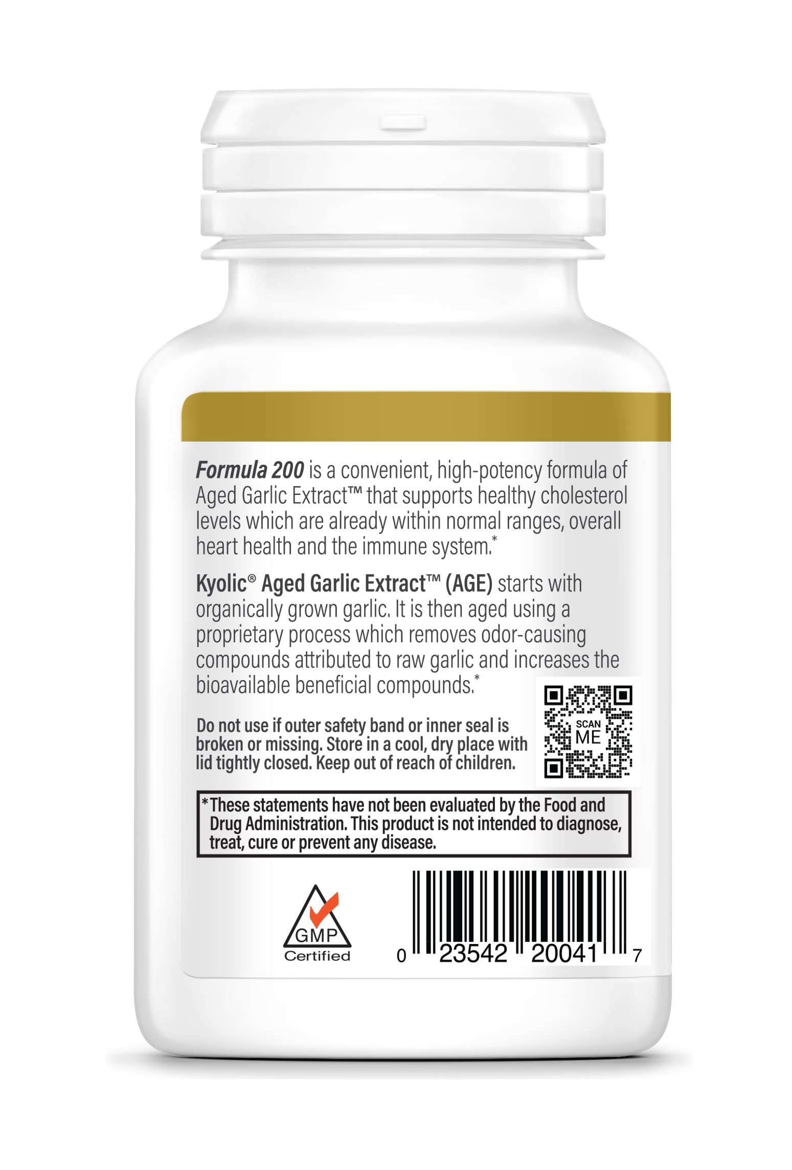Foto 3 pulgar | Suplemento De Extracto De Ajo Envejecido Kyolic, Fórmula 200, 60 Cápsulas - Venta Internacional.
