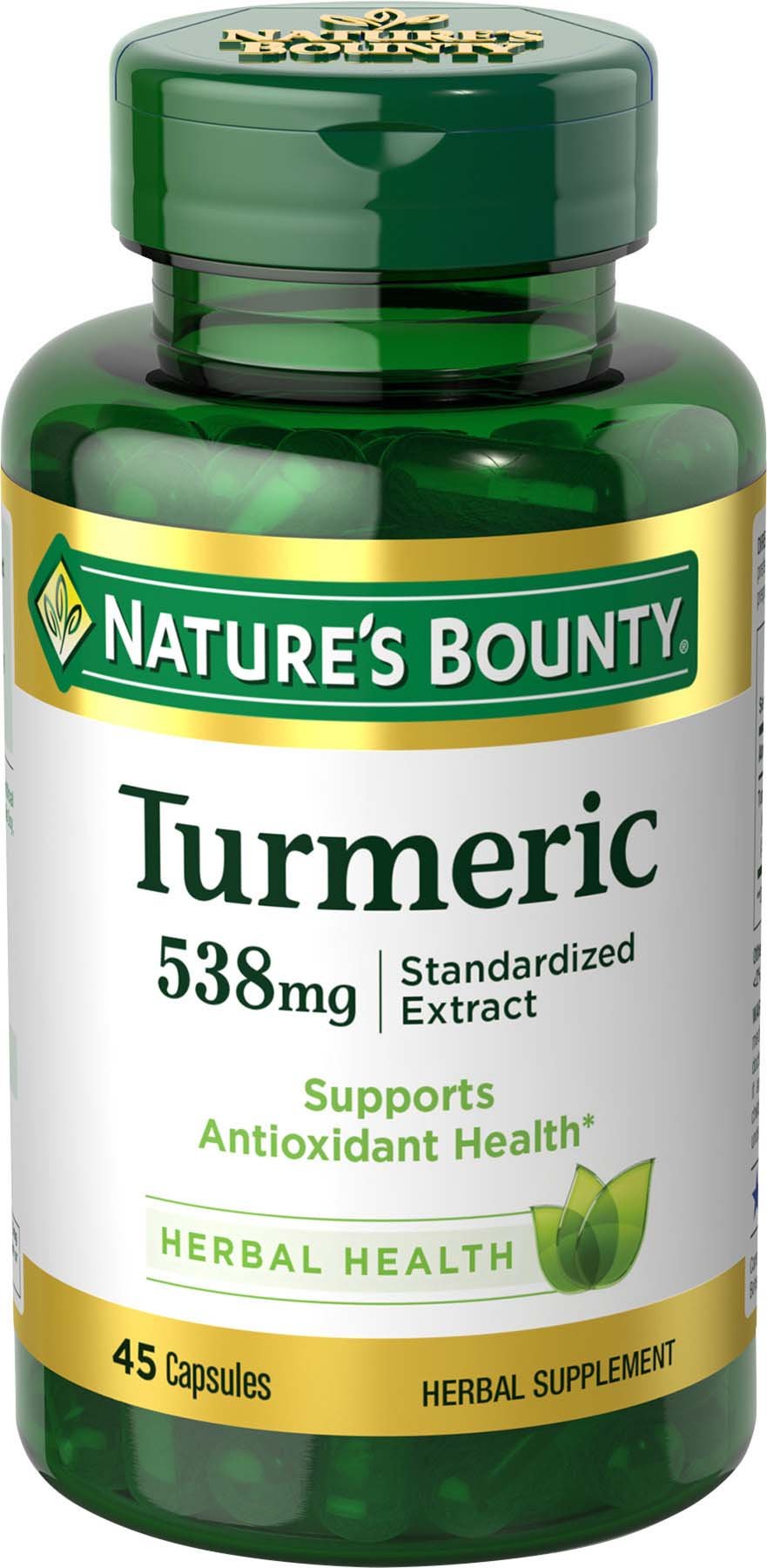 Foto 1 | Suplemento De Cúrcuma Nature's Bounty 538 Mg 45 Cápsulas - Venta Internacional.