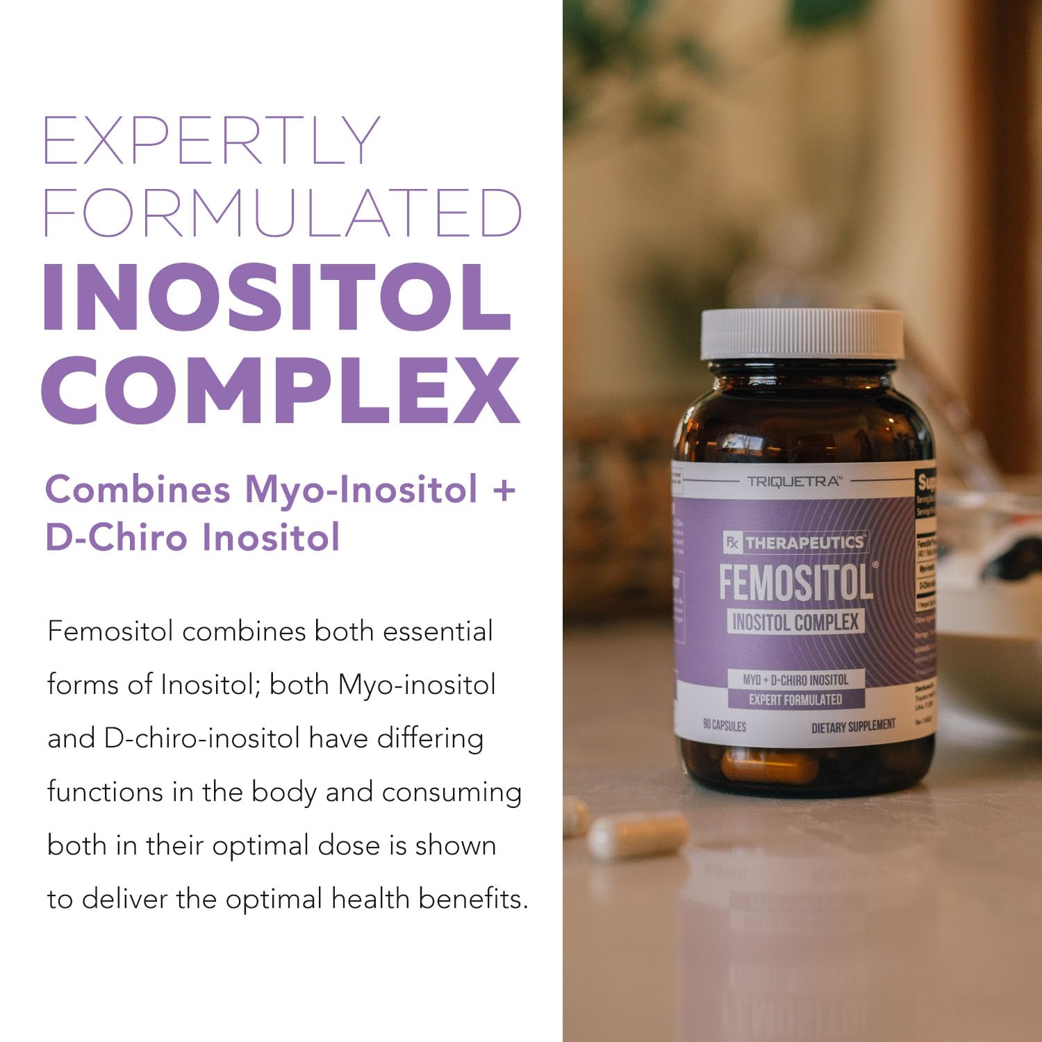 Foto 4 pulgar | Suplemento Triquetra Health Con Inositol, Mioinositol Y D-chiro - Venta Internacional.