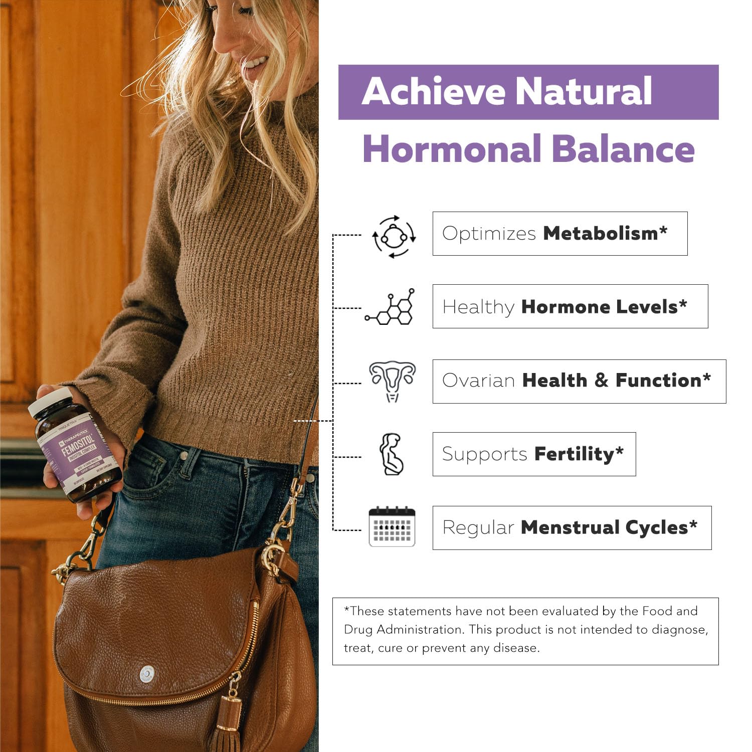 Foto 5 pulgar | Suplemento Triquetra Health Con Inositol, Mioinositol Y D-chiro - Venta Internacional.
