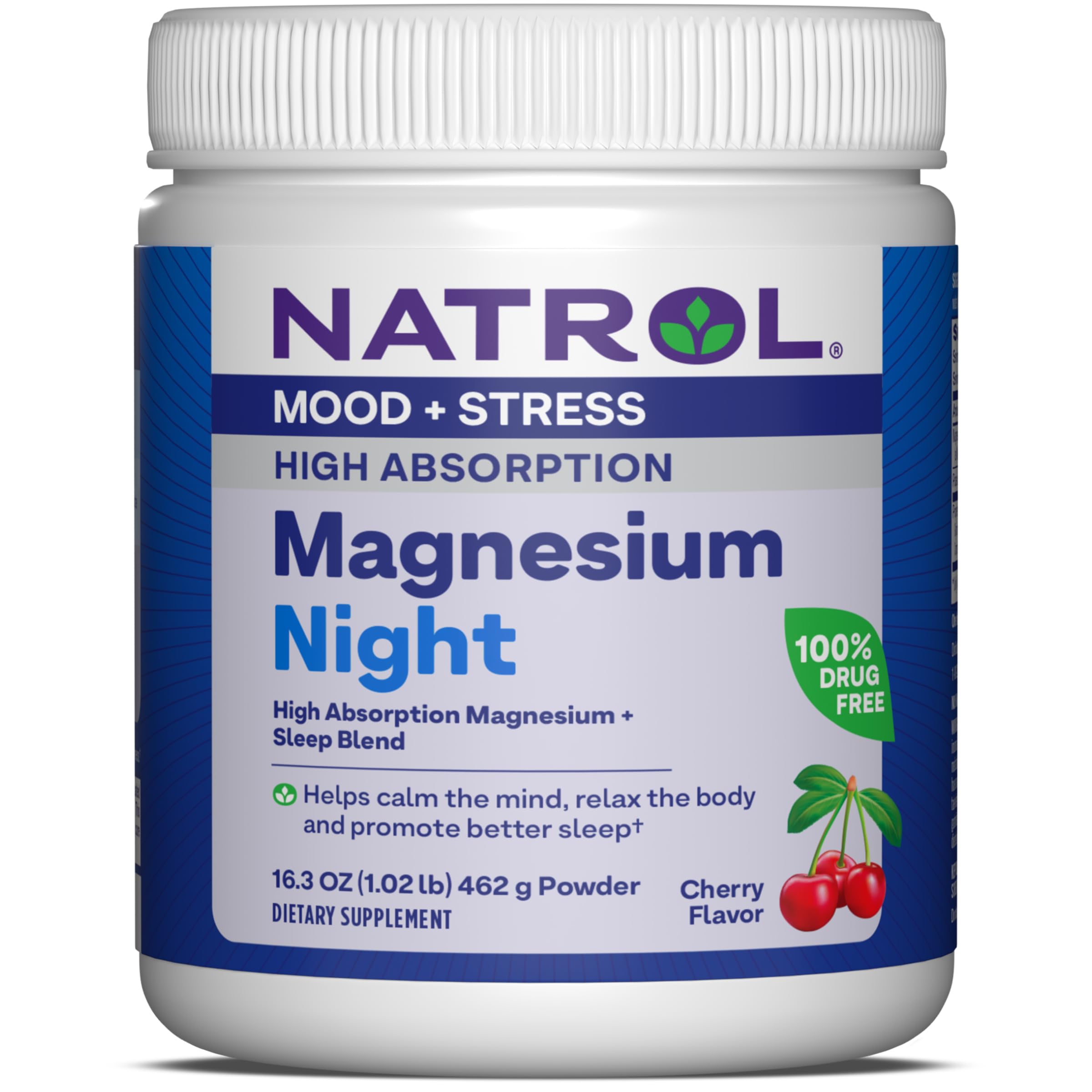 Foto 2 pulgar | Suplemento Natrol Mood + Stress Night Magnesio 480 Ml - Venta Internacional.