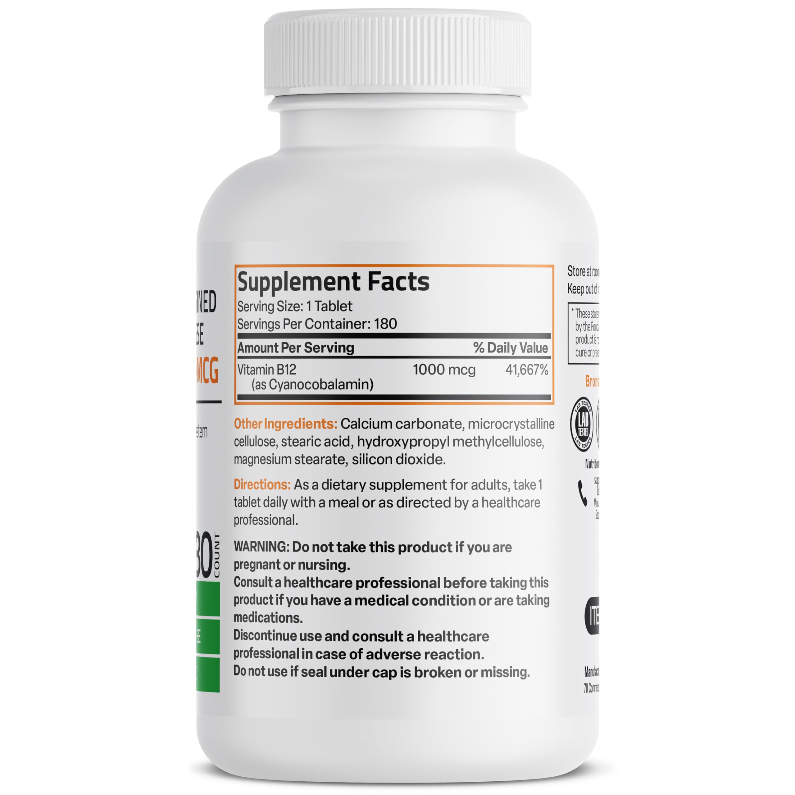 Foto 3 pulgar | Suplemento De Vitamina B12 Bronson 1000 Mcg De Liberación Sostenida - Venta Internacional.
