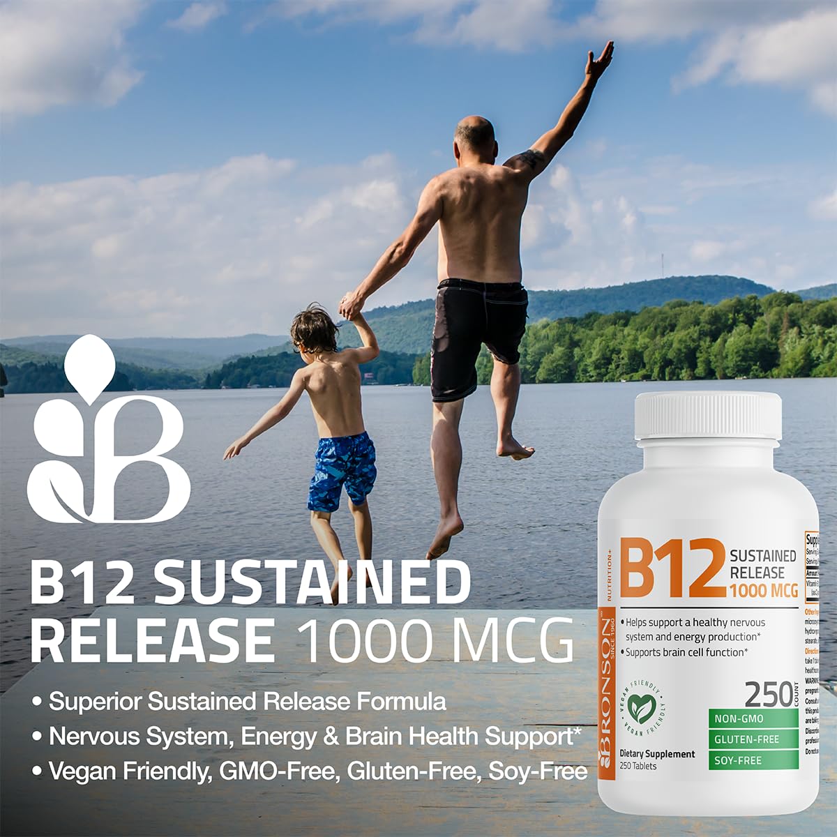 Foto 4 pulgar | Suplemento De Vitamina B12 Bronson 1000 Mcg De Liberación Sostenida - Venta Internacional.