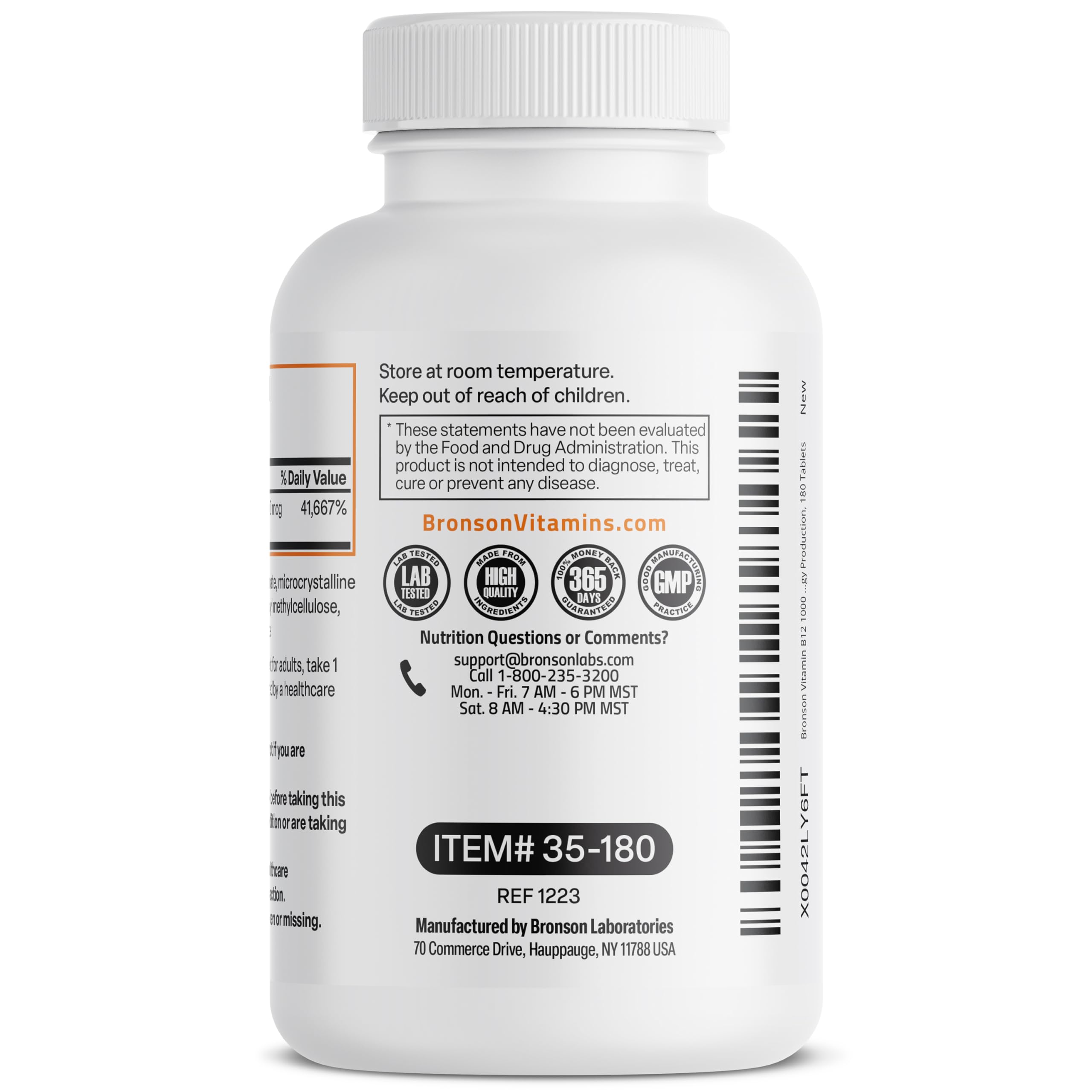 Foto 7 | Suplemento De Vitamina B12 Bronson 1000 Mcg De Liberación Sostenida - Venta Internacional.
