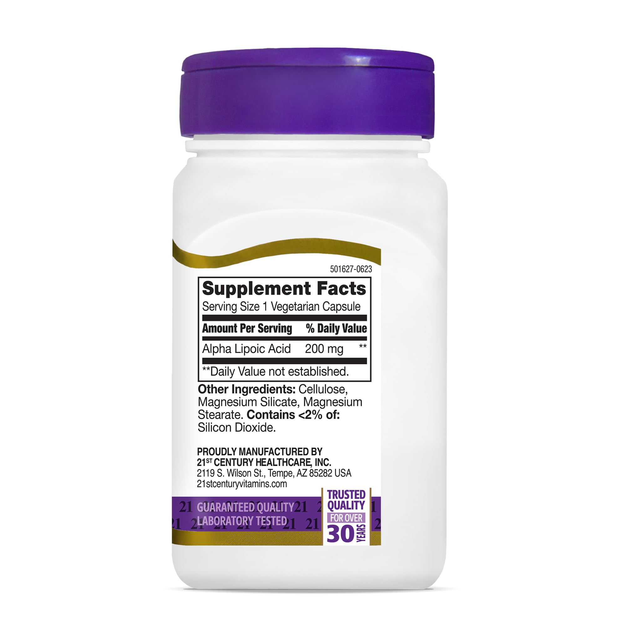 Foto 5 | Suplemento De 200 Mg De Ácido Alfa Lipoico De 21st Century Healthcare - Venta Internacional.
