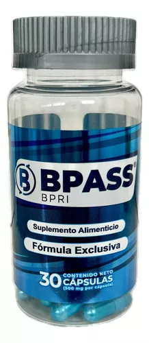 Foto 2 pulgar | Bypass Azul Bpri 30 Caps Inhibidor Apetito Más Ingredientes