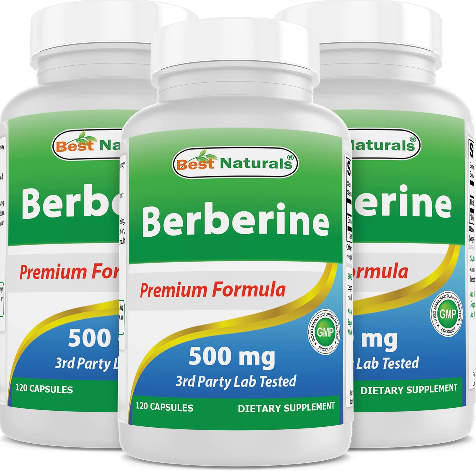 Foto 2 pulgar | Suplemento Best Naturals Berberine 500 Mg 120 Cápsulas X 3 - Venta Internacional.