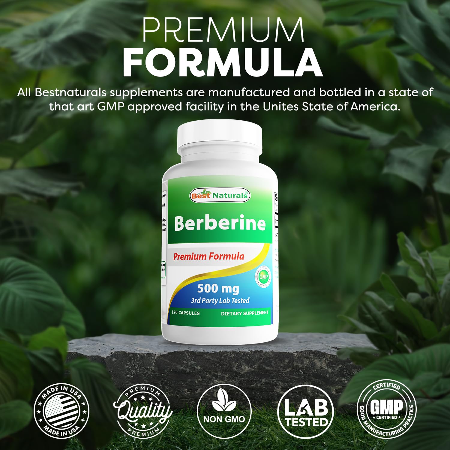 Foto 6 pulgar | Suplemento Best Naturals Berberine 500 Mg 120 Cápsulas X 3 - Venta Internacional.