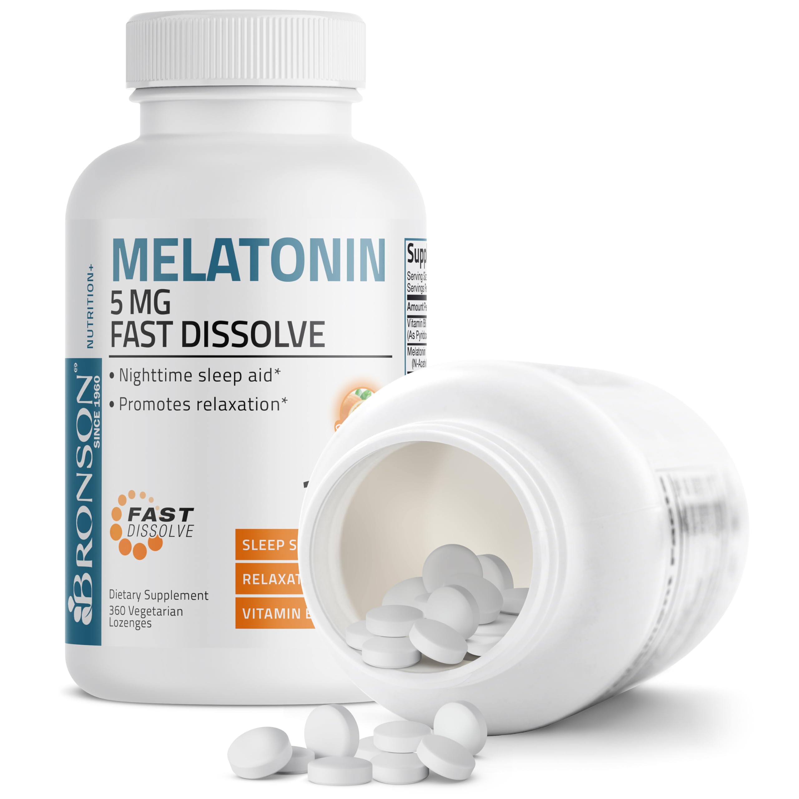 Foto 7 pulgar | Suplemento Bronson Melatonin, 5 Mg, Tabletas De Disolución Rápida, 360 - Venta Internacional.