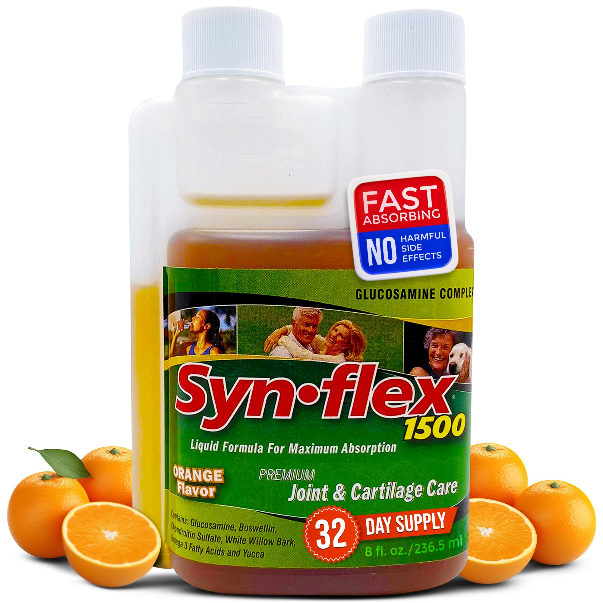 Foto 2 pulgar | Suplemento Synflex 1500 Liquid Glucosamine Mandarin Orange - Venta Internacional.