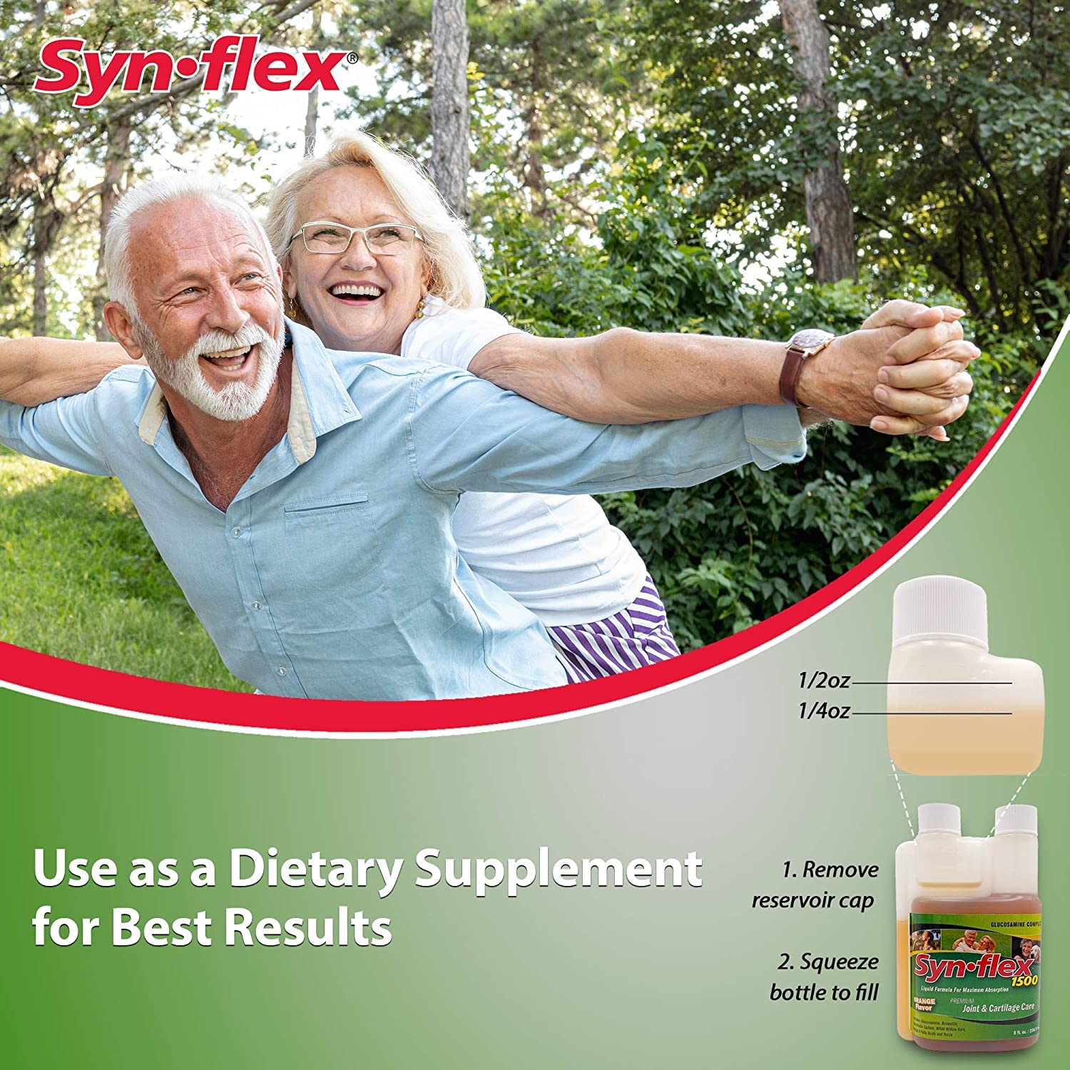 Foto 6 pulgar | Suplemento Synflex 1500 Liquid Glucosamine Mandarin Orange - Venta Internacional.